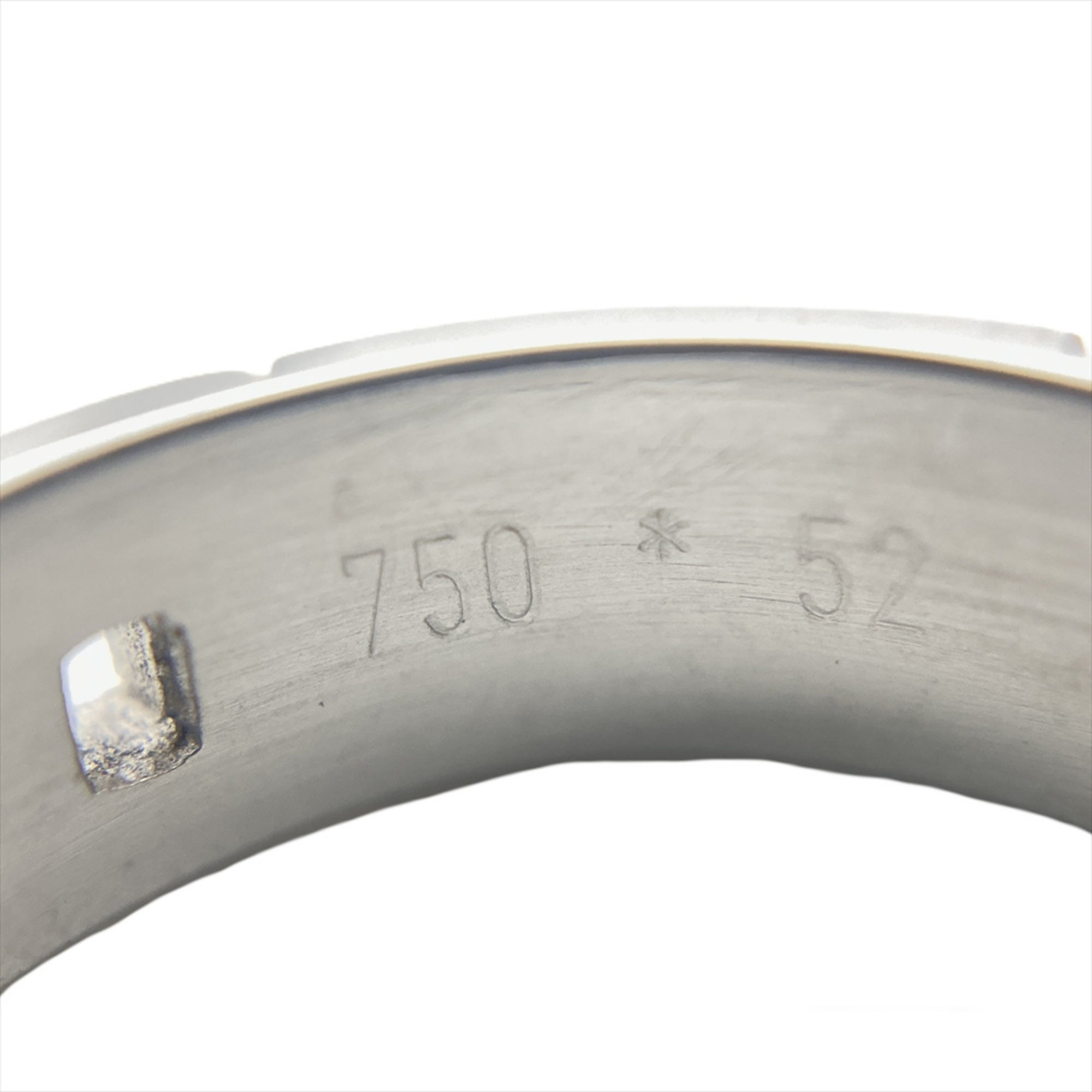 Hermes Hercules Ring, Size #52, 18K White Gold, 6.3g, Women's — Like New