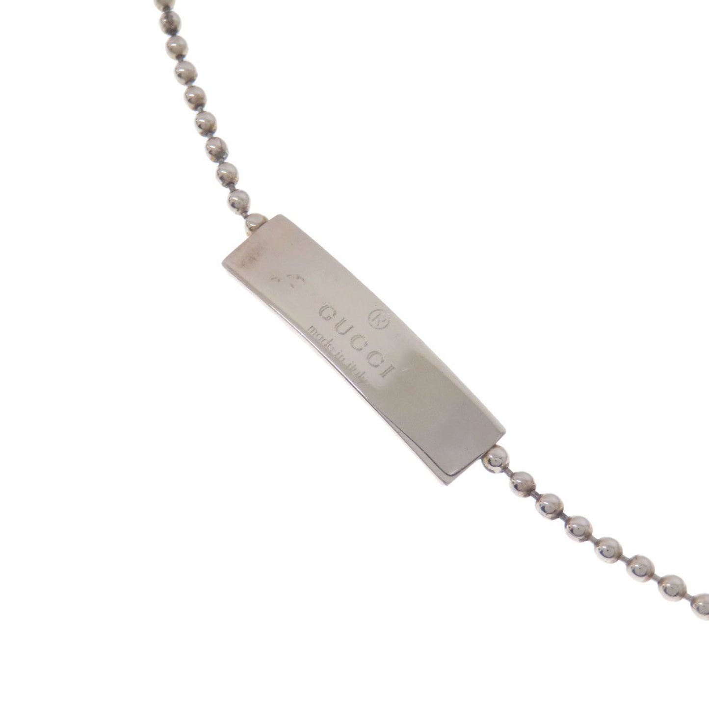 GUCCI Ball Chain Bracelet Silver Women's
