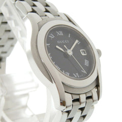 Gucci 5500L Stainless Steel Black and Silver Quartz Watch with Dial 1492GUCCI — Good