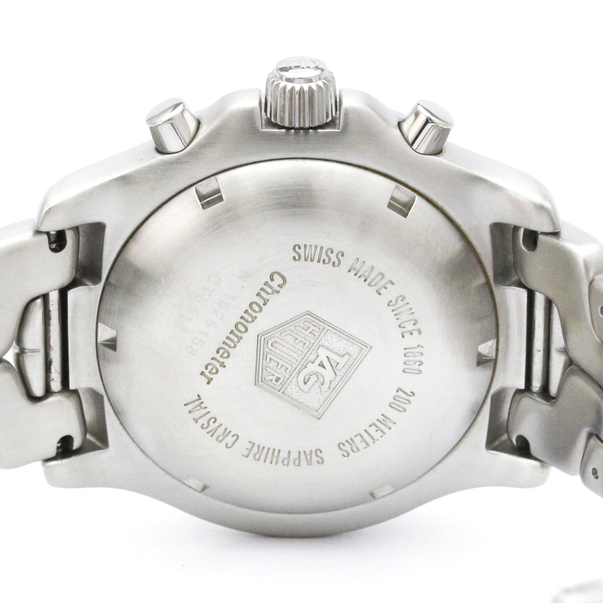 TAG HEUER Link Chronograph Steel Automatic Mens Watch CT5111 Polished — Very Good