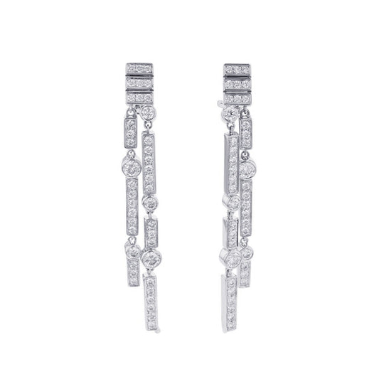 CHANEL 1932 Bijoux de Diamant Diamond Earrings 18KWG