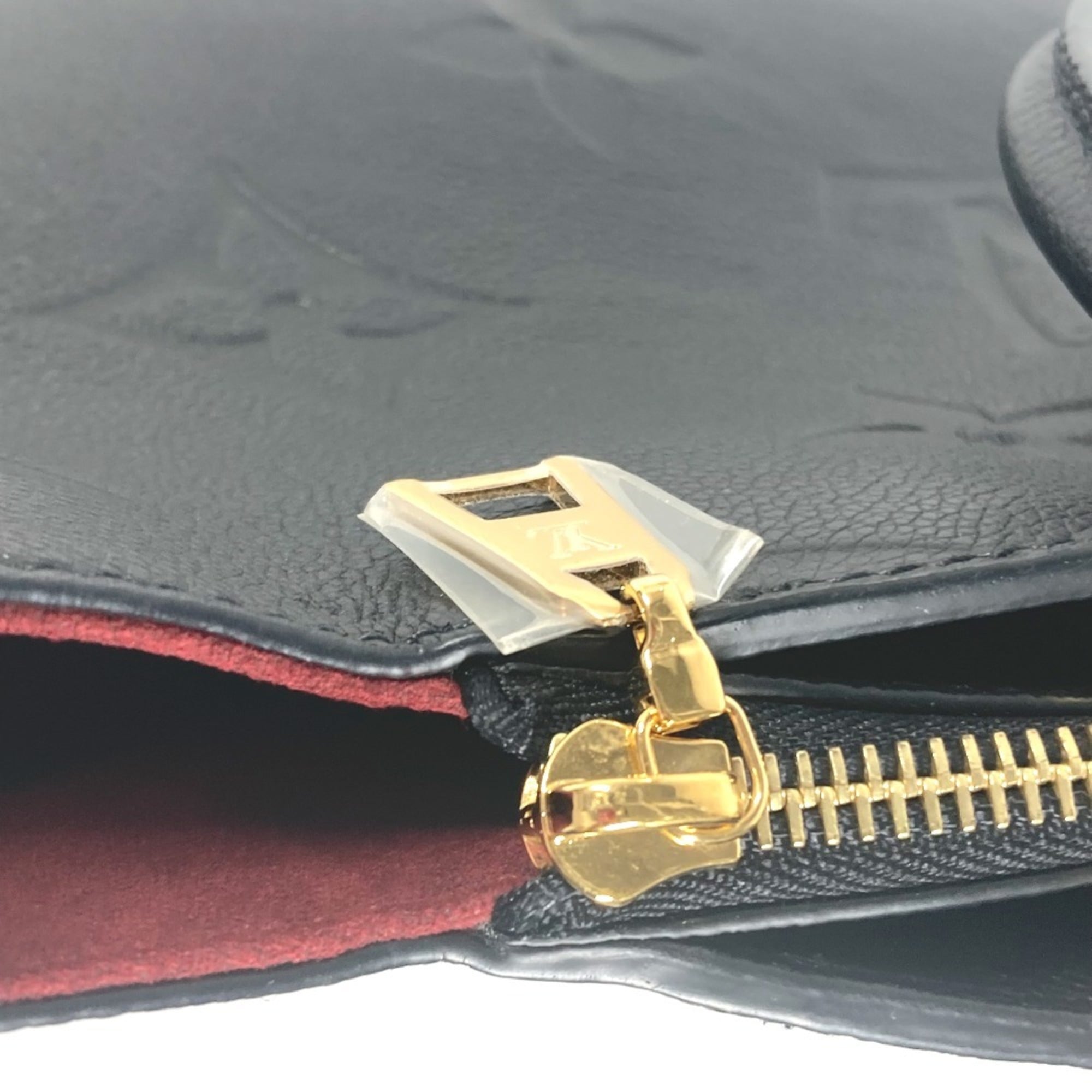 LOUIS VUITTON M58916 Monogram Empreinte Petit Palais PM Tote Bag Handbag Leather Women's Noir Black OT-241018-14 — Like New