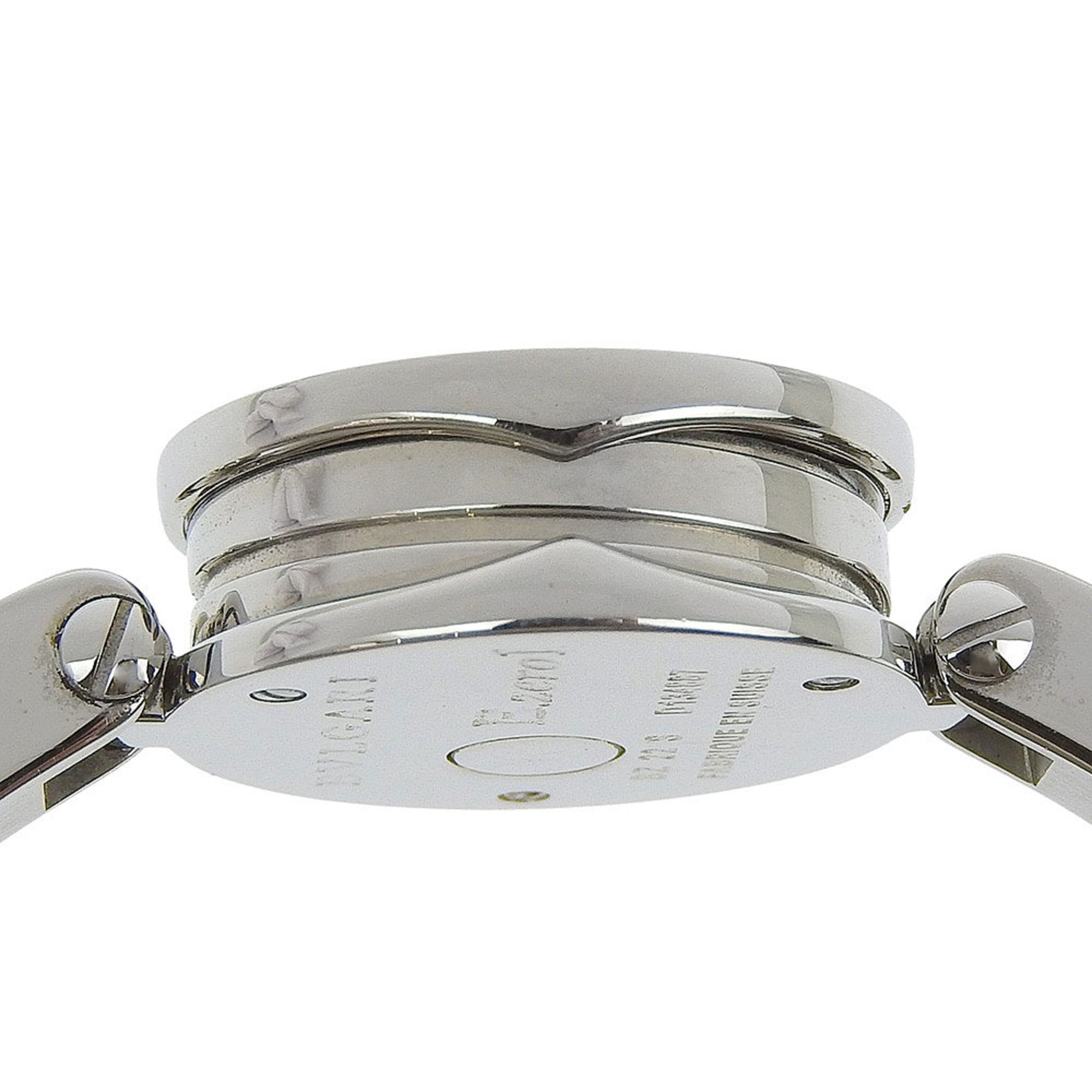BVLGARI Bzero1 BZ22S Women's Stainless Steel Quartz Analog Watch with Brown Shell Dial — Good