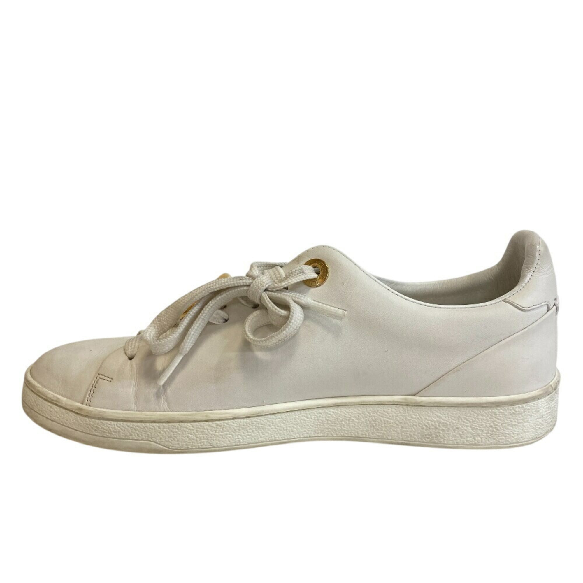 LOUIS VUITTON 23 Louis Vuitton Front Row Line Sneakers White Women's