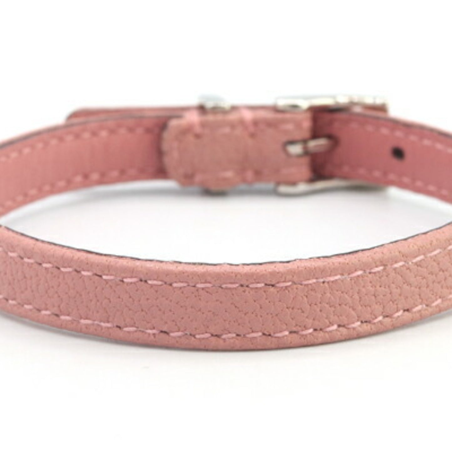Gucci Double G Bracelet 648621 Pink Leather GG Bangle for Women