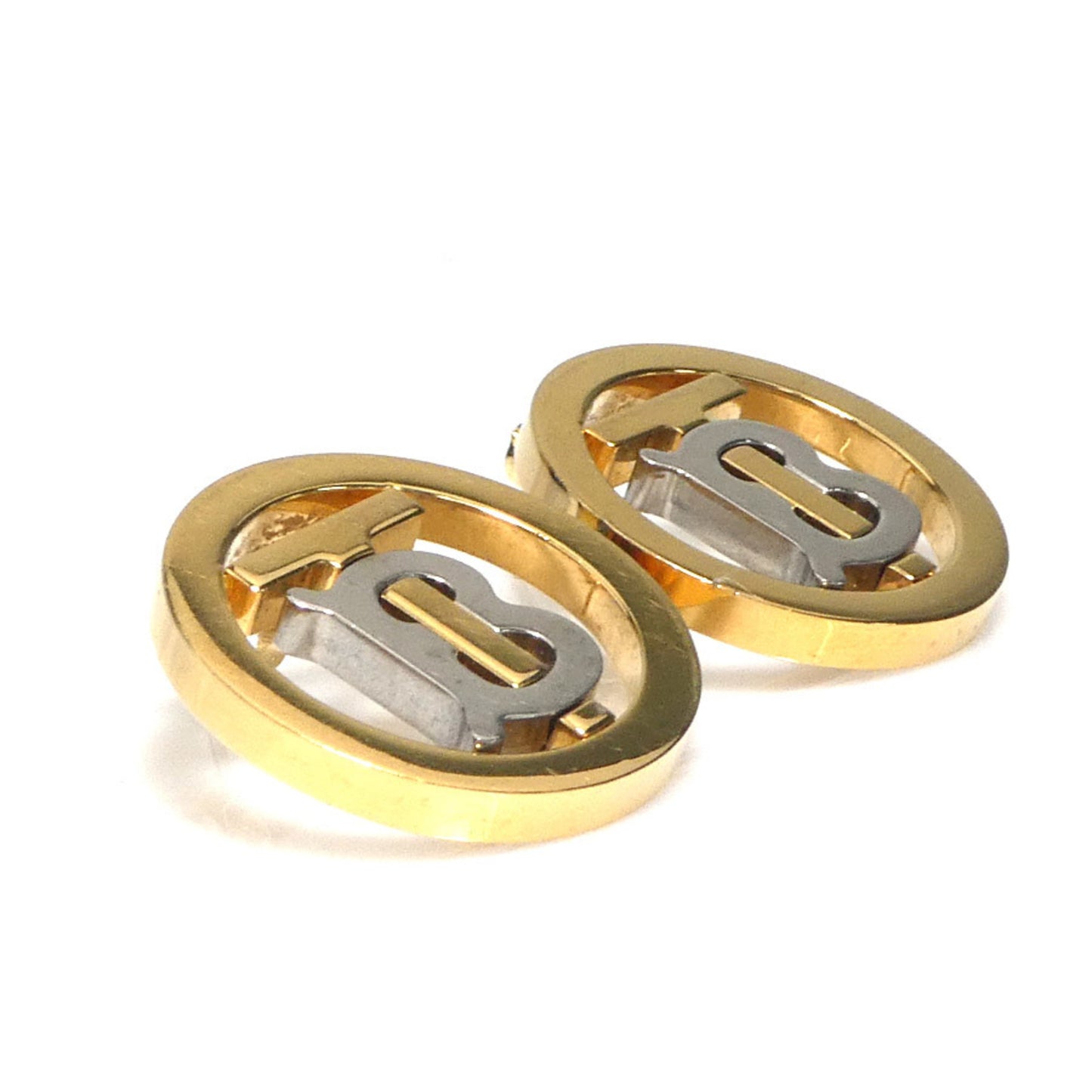 Burberry earrings in gold and silver, women's, 56398i