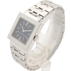 Bulgari BVLGARI Quadrato Watch, Stainless Steel, Women's, Black, SQ22SS — Very Good