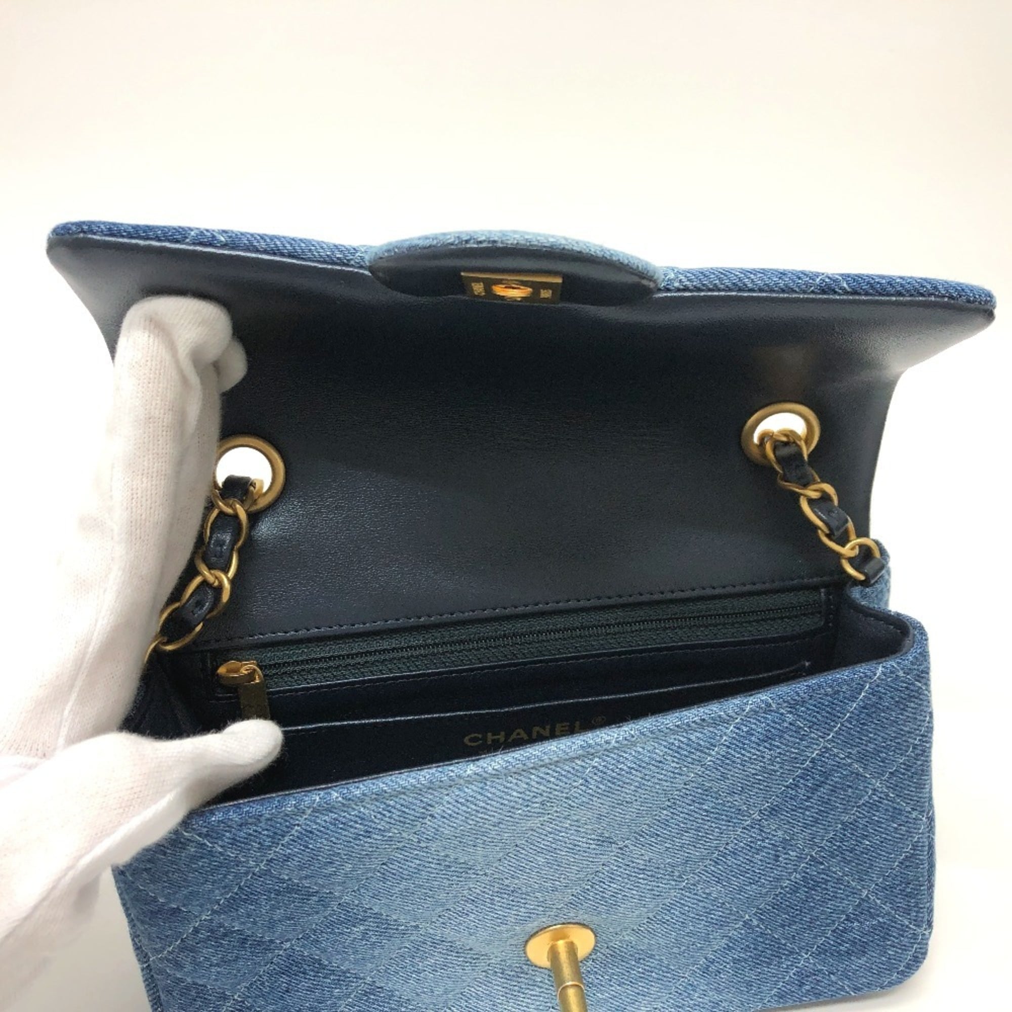 CHANEL Chanel Matelasse Gradient Shoulder Bag Denim Women's Blue — New - Store Return