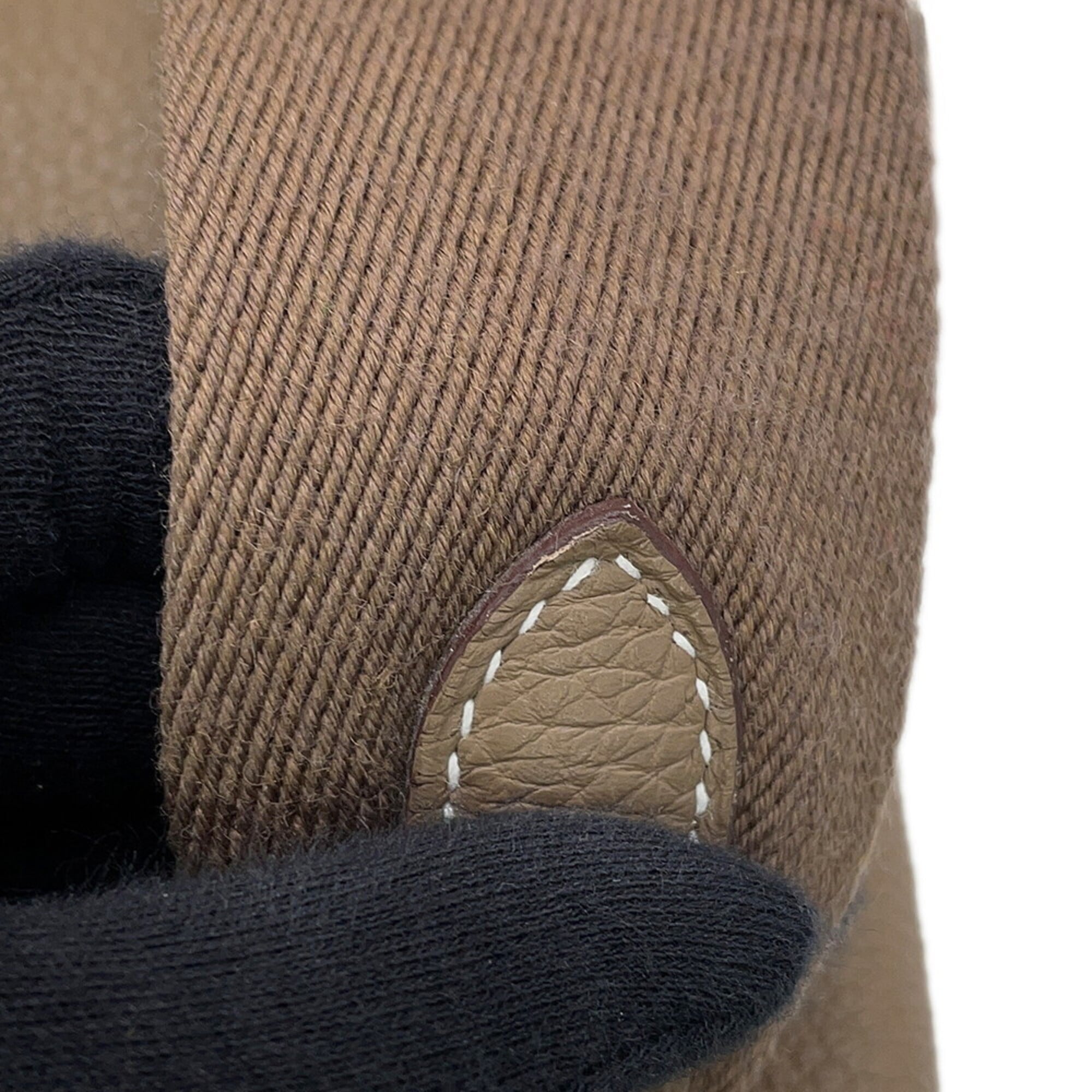 Hermes Shoulder Bag Videpoche Etoupe Togo B Stamp HERMES Handbag — Like New