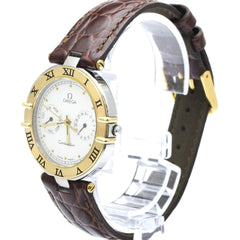 OMEGA Constellation Day Date 18K Gold Steel Watch 196.1080 Polished — Very Good