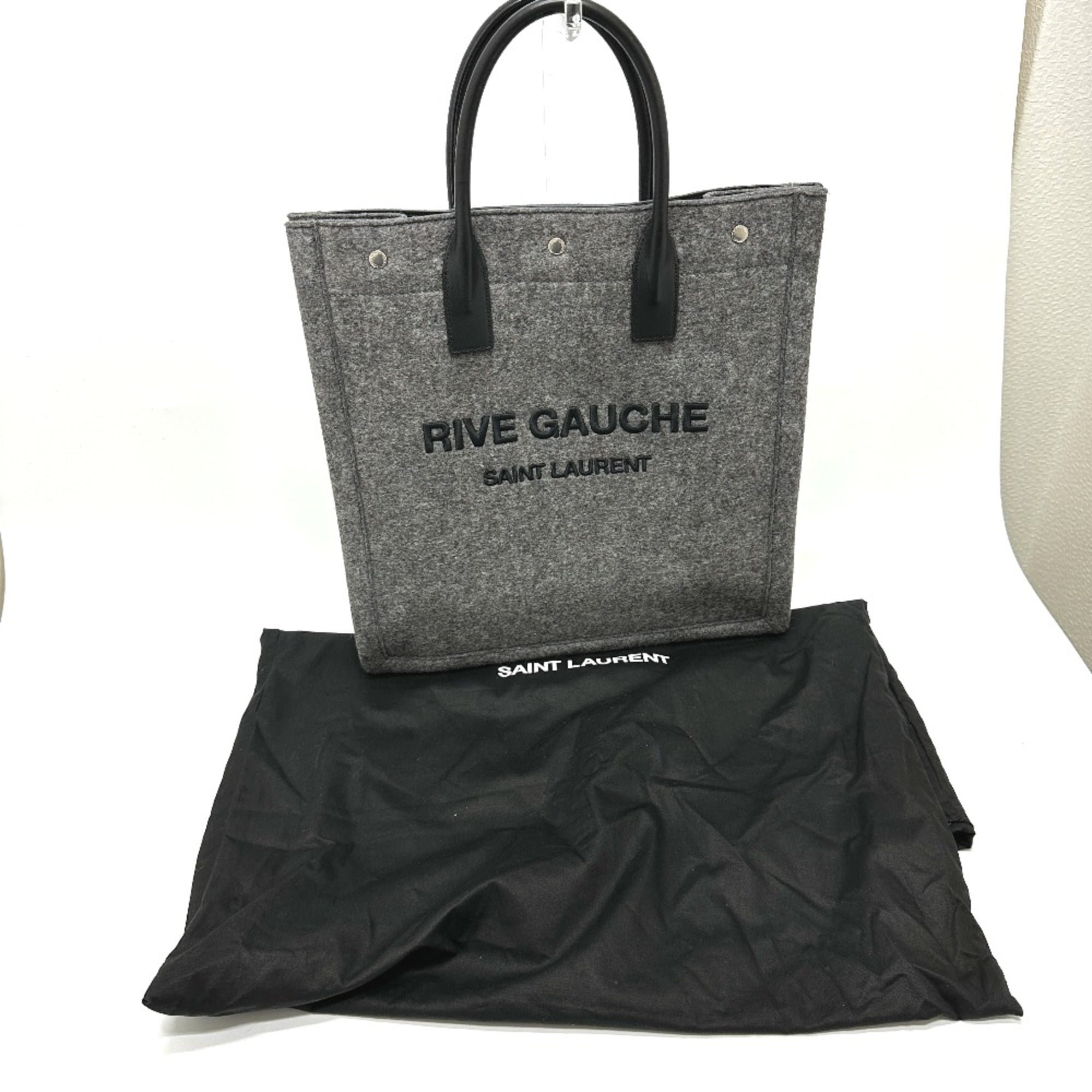 Saint Laurent Paris 632539 Shoulder Bag Hand Bag Bag Tote Bag gray Black — Like New