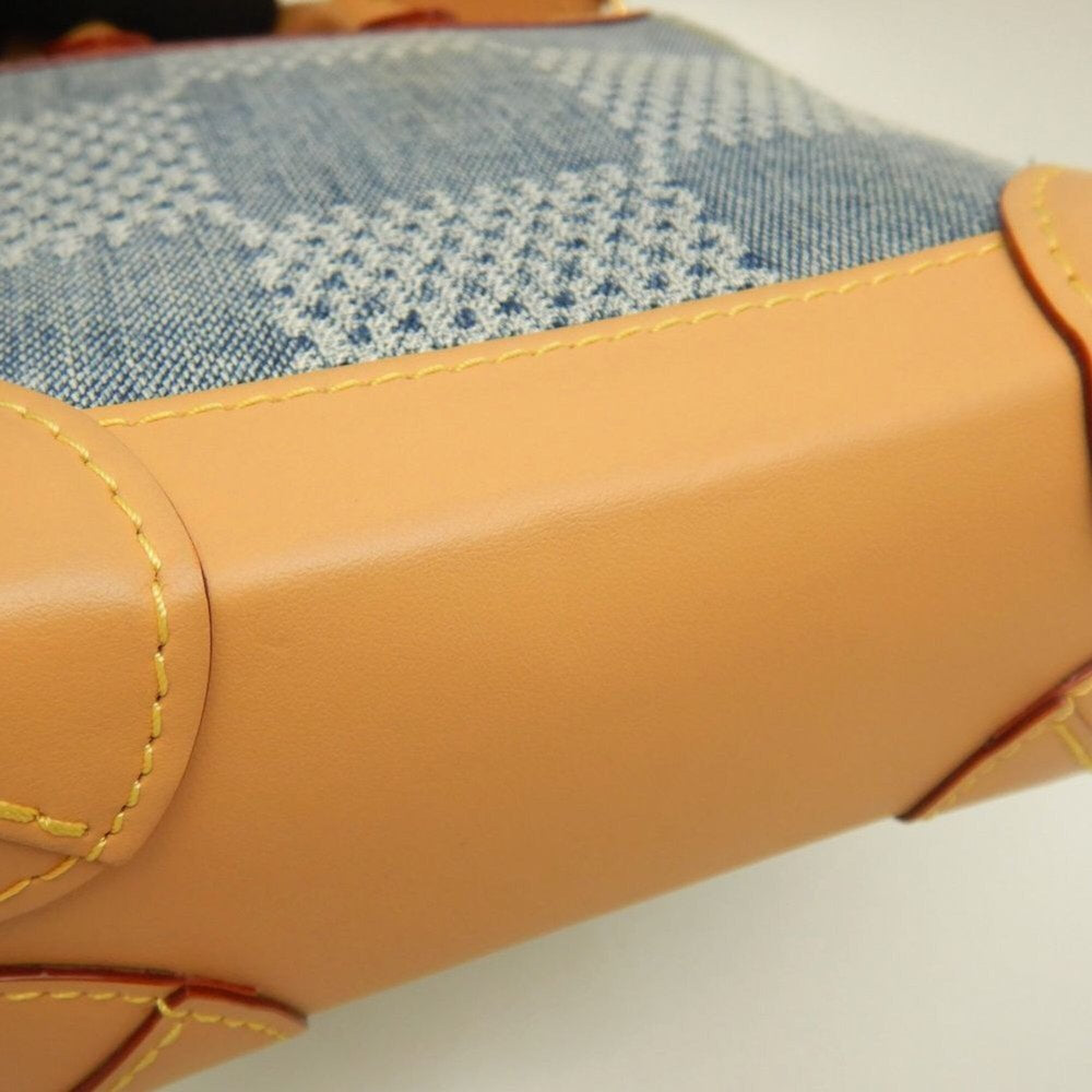 LOUIS VUITTON Damier Denim 3D Nano Steamer N40751 2024 Pre-Fall Shoulder Bag Blue Men's 253964 — Like New