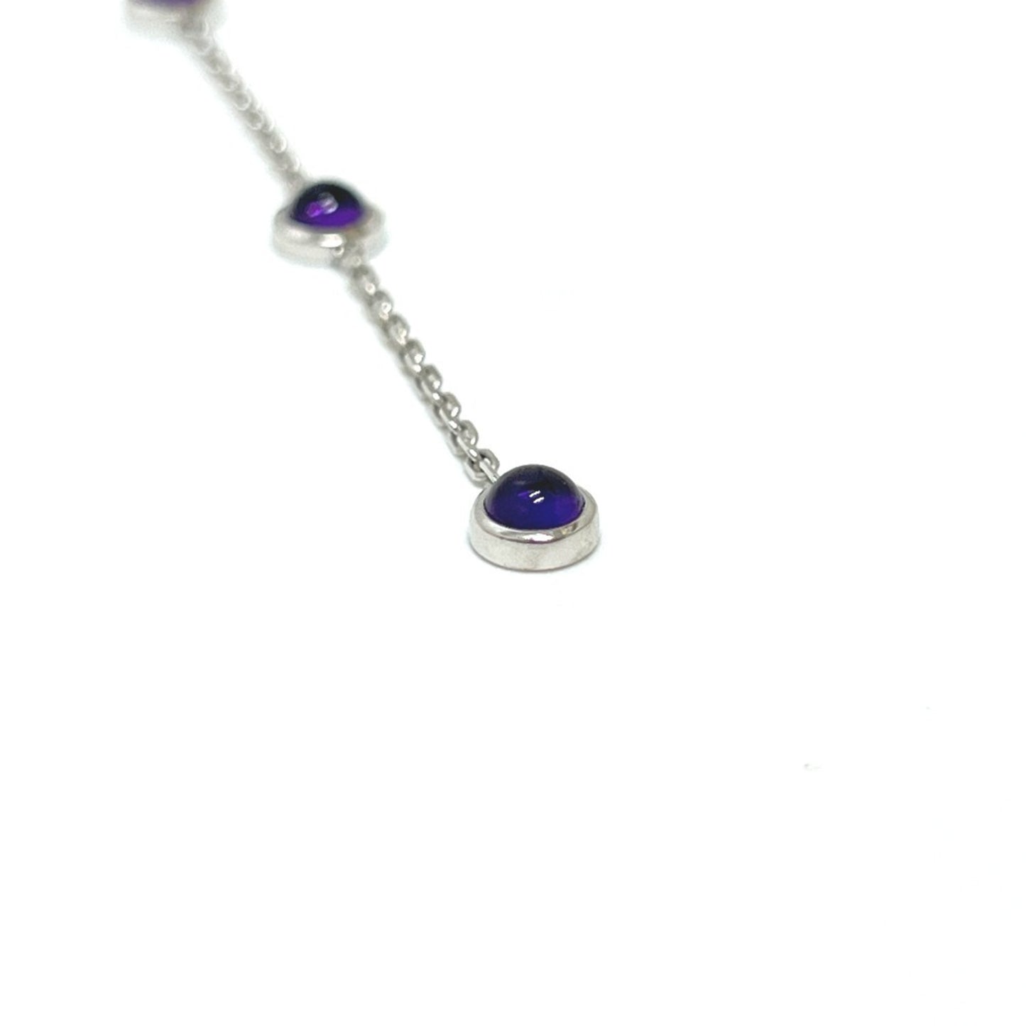 GUCCI Gucci K18WG Amethyst Accessory Necklace Women's Silver