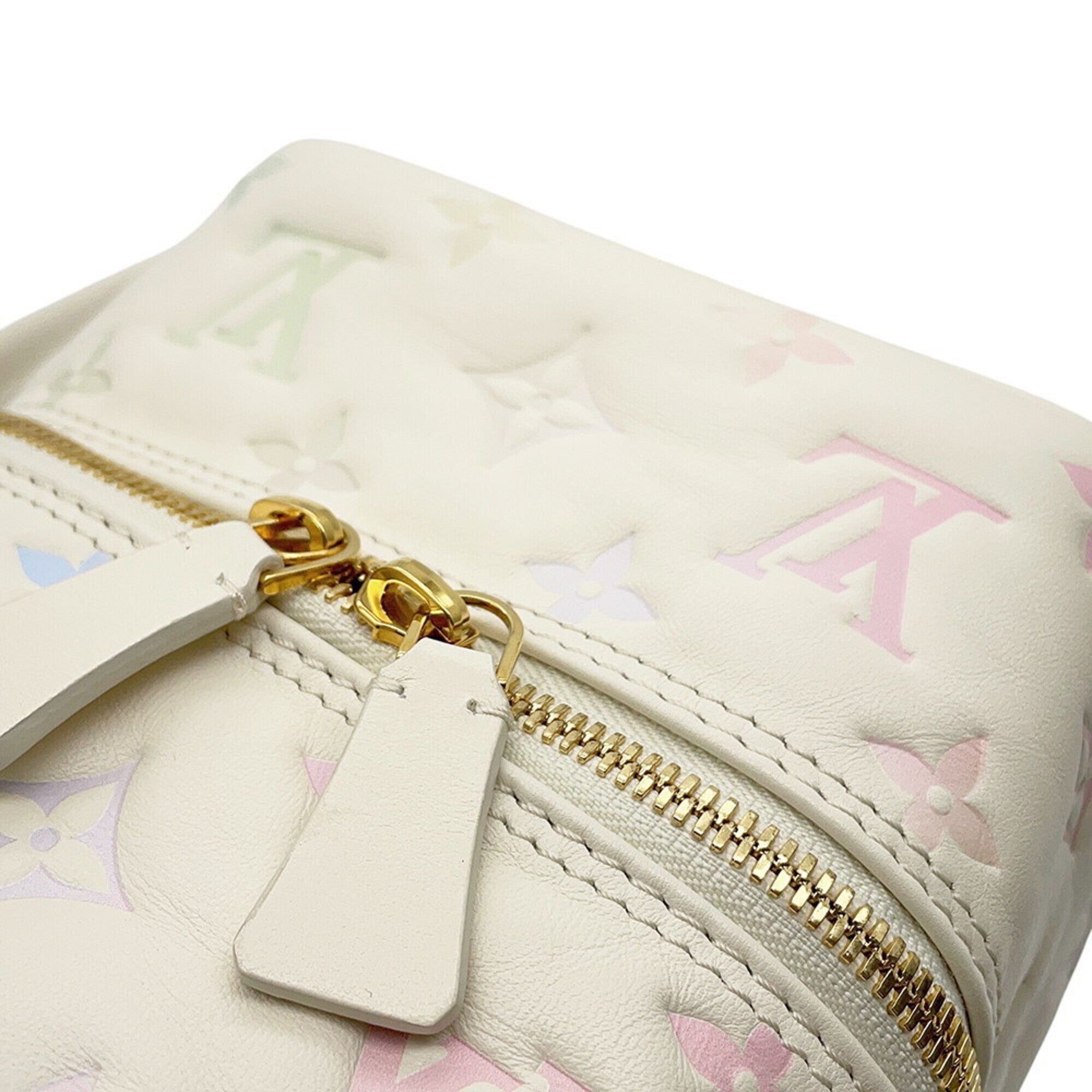 Louis Vuitton Monogram Embossed Square Bag M23059 - 2-way Shoulder Women's Handbag LOUIS VUITTON — Like New
