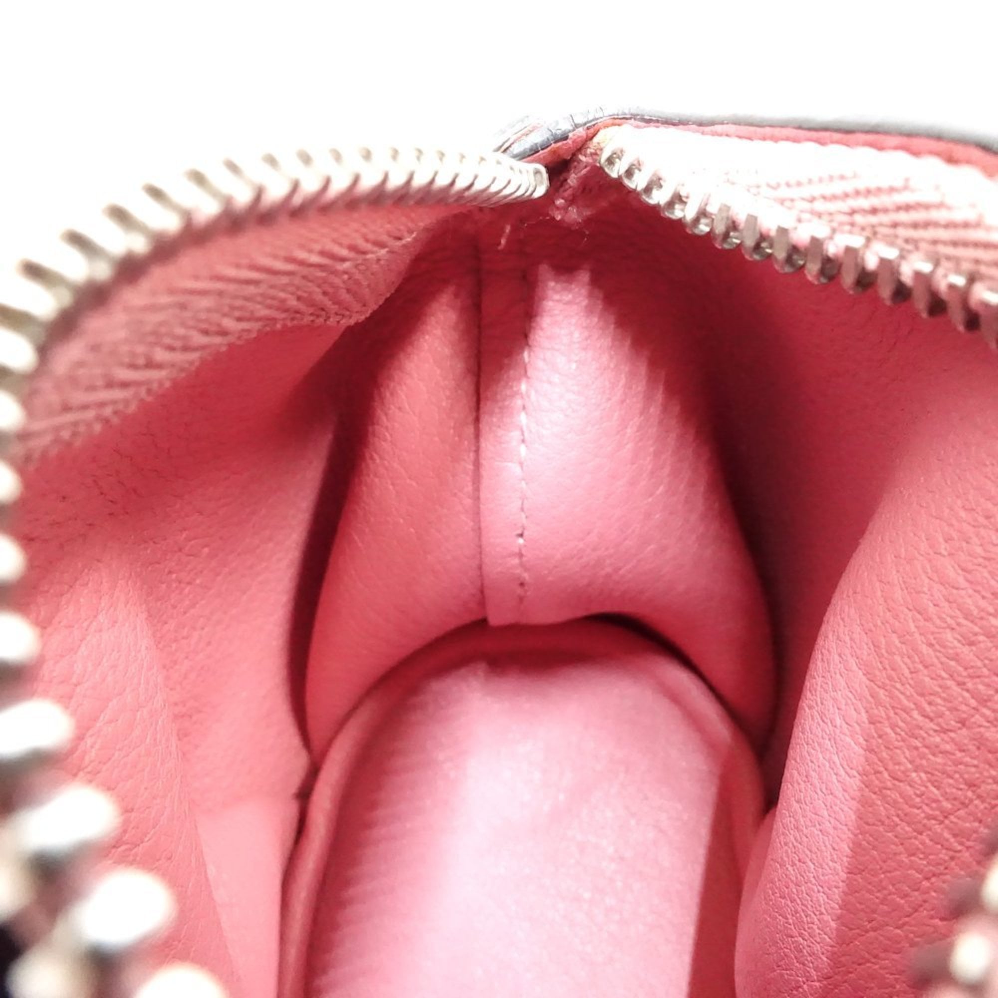 LOEWE Wallet/Coin Case with Elephant Charm, Calfskin, Pink, 181468