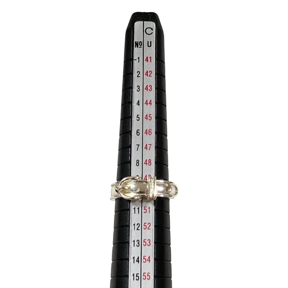 HERMES Vintage Ceinture Ring, 925 Sterling Silver (Equivalent Size), Men's/Women's — Like New