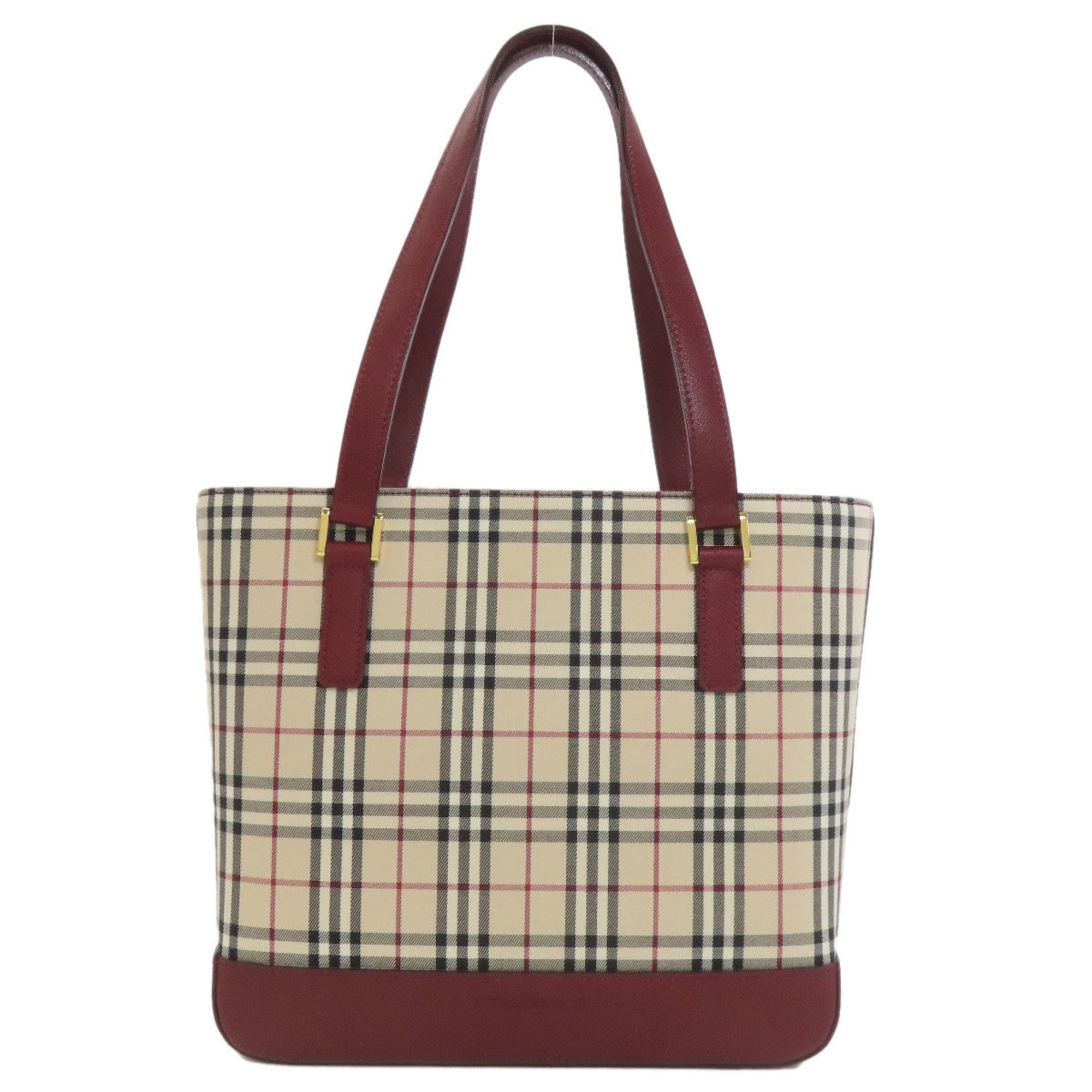 Burberry Check Nova Tote Bag Canvas Women's BURBERRY