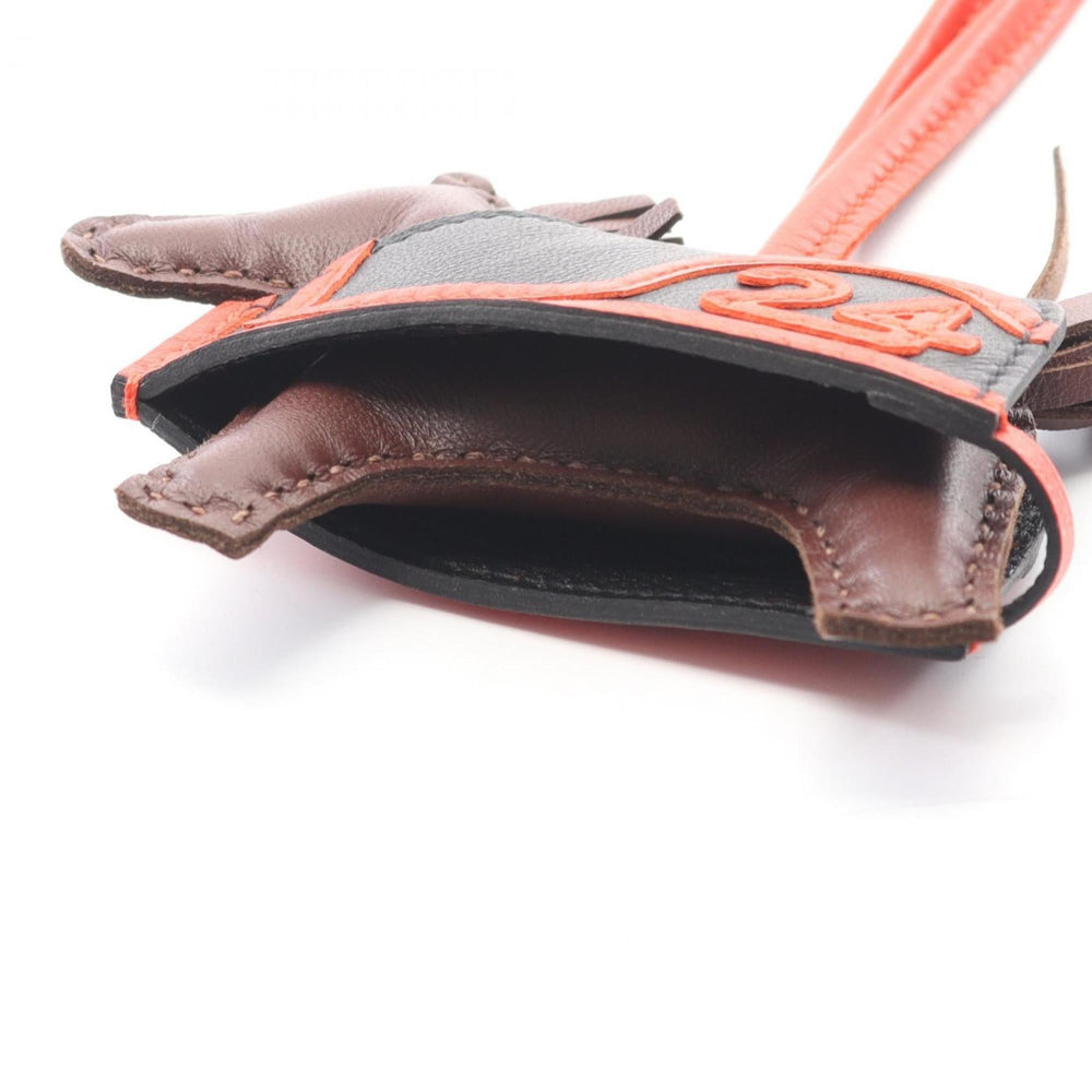 Hermes Hermès Rodeo PM Robeaux Cool Charm Leather Accessory, Anjou Milo, Swift Leather, Women's, Brown, Black, Red, Tail — New - Store Return