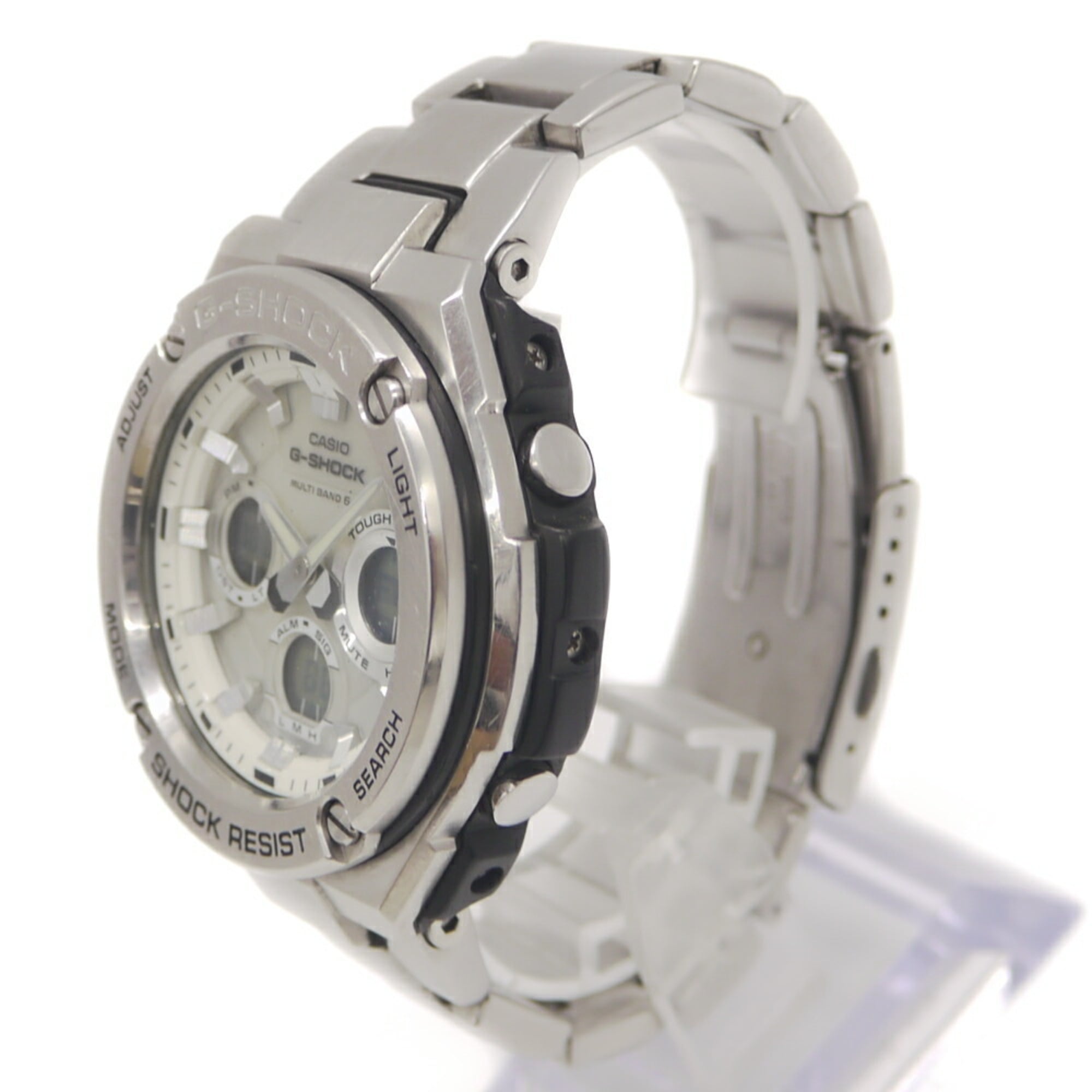 CASIO G-SHOCK GST-W110D-7AJF Radio-Controlled Solar Watch with White Dial — Fair