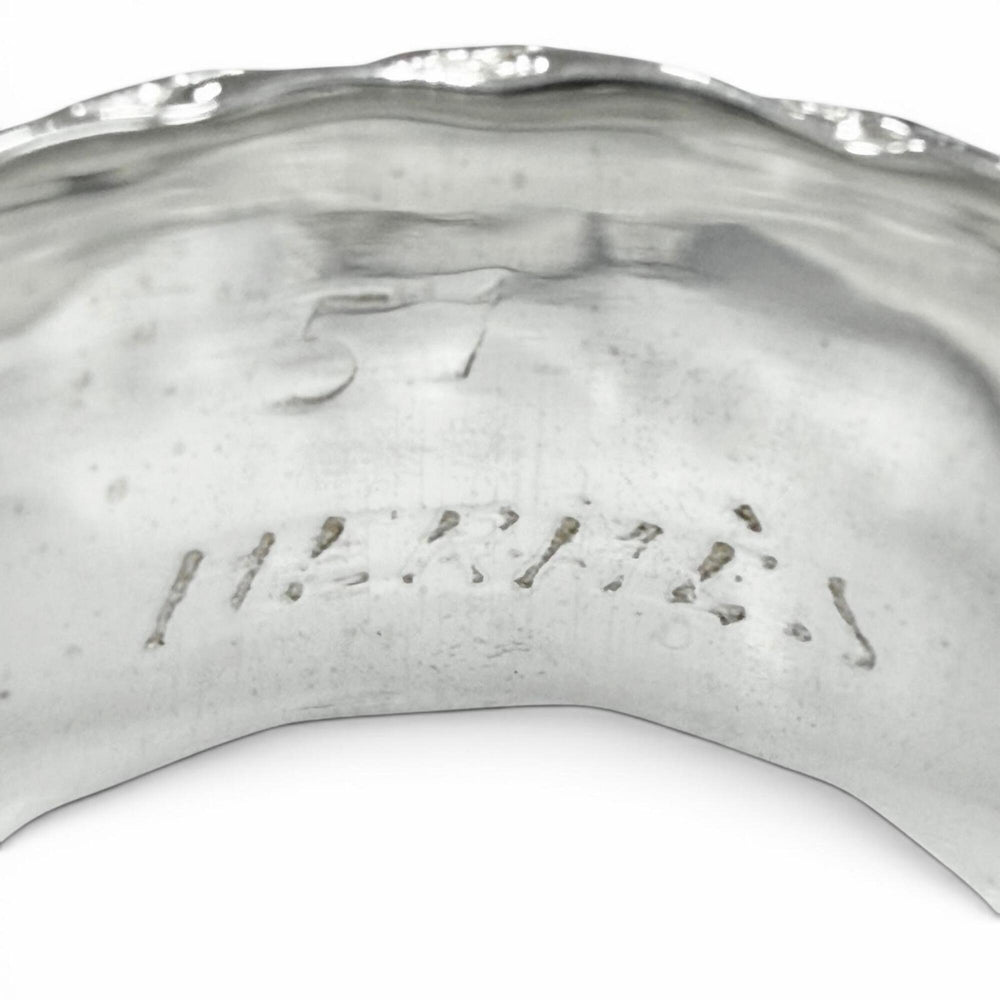 HERMES Vintage Diane 925 Ring, Silver, Weight 11.41g, Men's/Women's Accessory — Like New