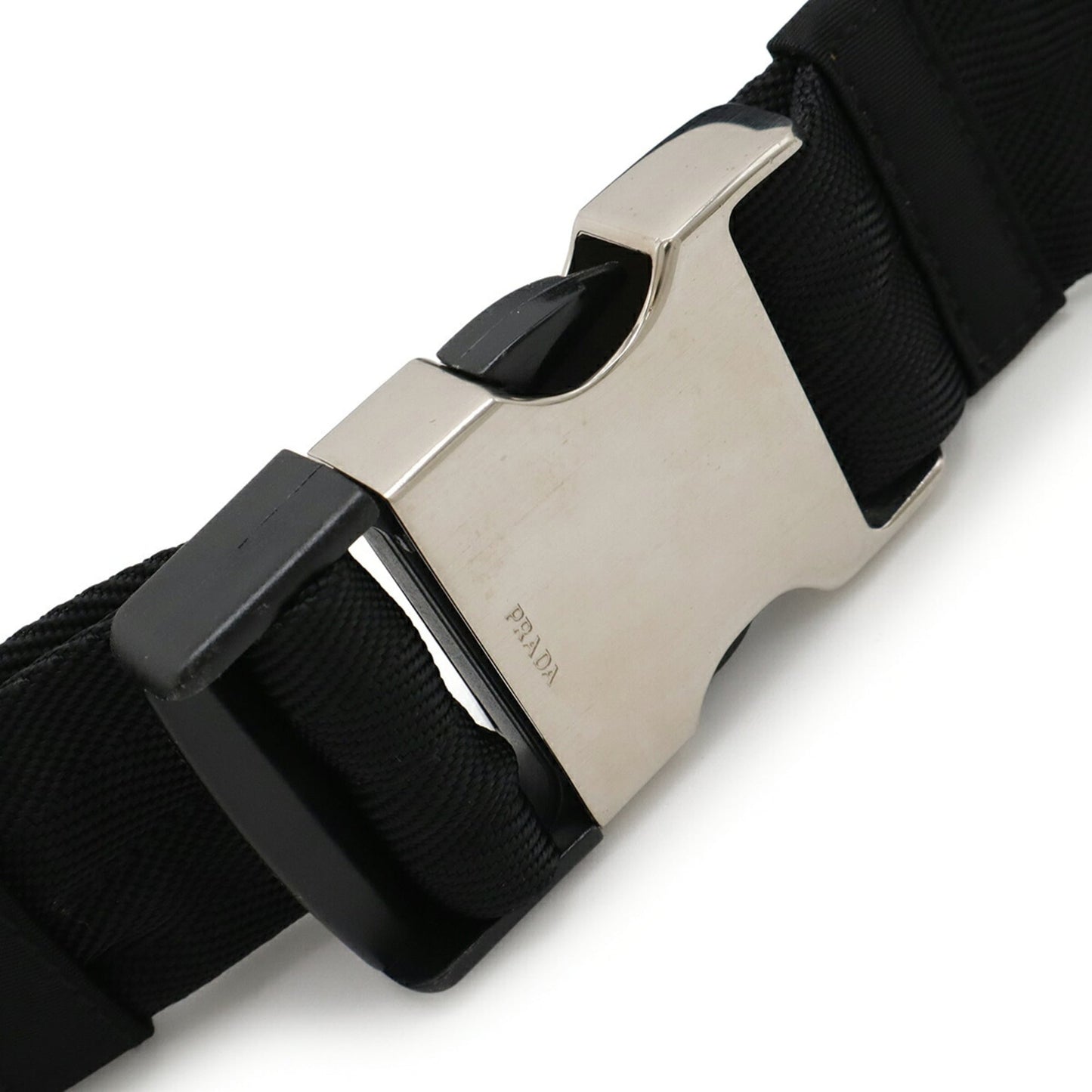 PRADA Triangle Waist Pouch Bag, Body Nylon, Black, 2VL001