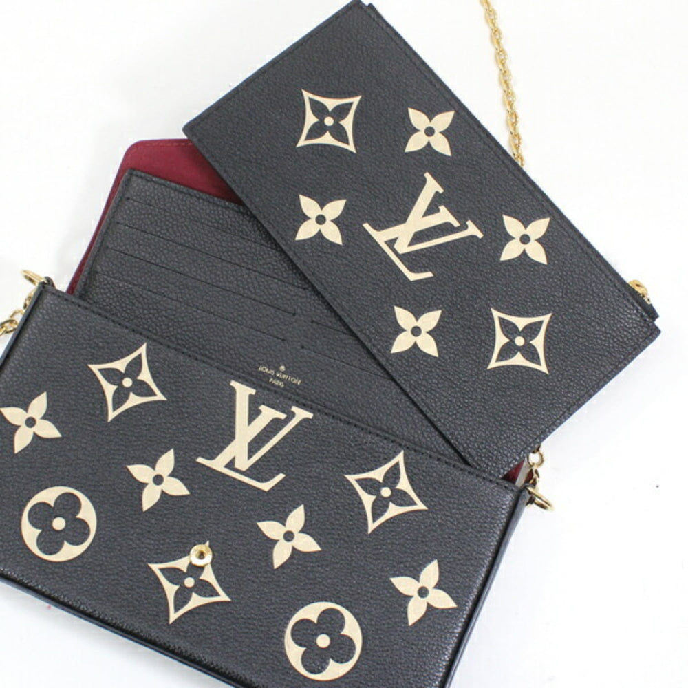 Louis Vuitton Pochette Felicie Monogram Empreinte Leather Shoulder Bag M82479 Women's Clutch LOUIS VUITTON KM3025 — Like New