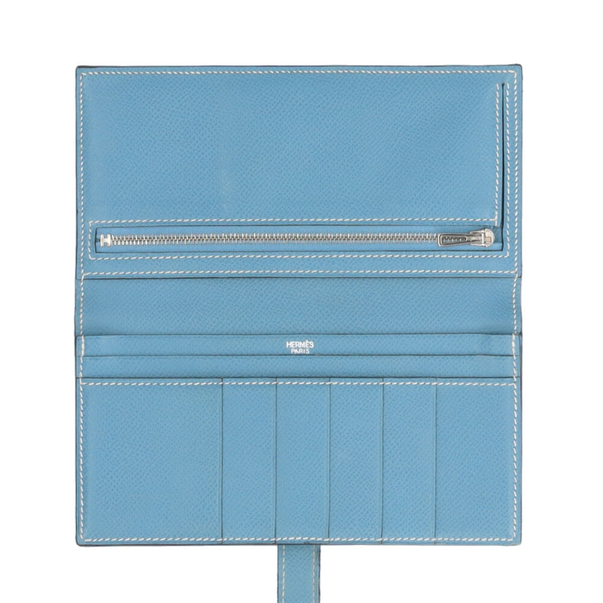 Hermes Bearn souffle long wallet Epsom leather women's HERMES