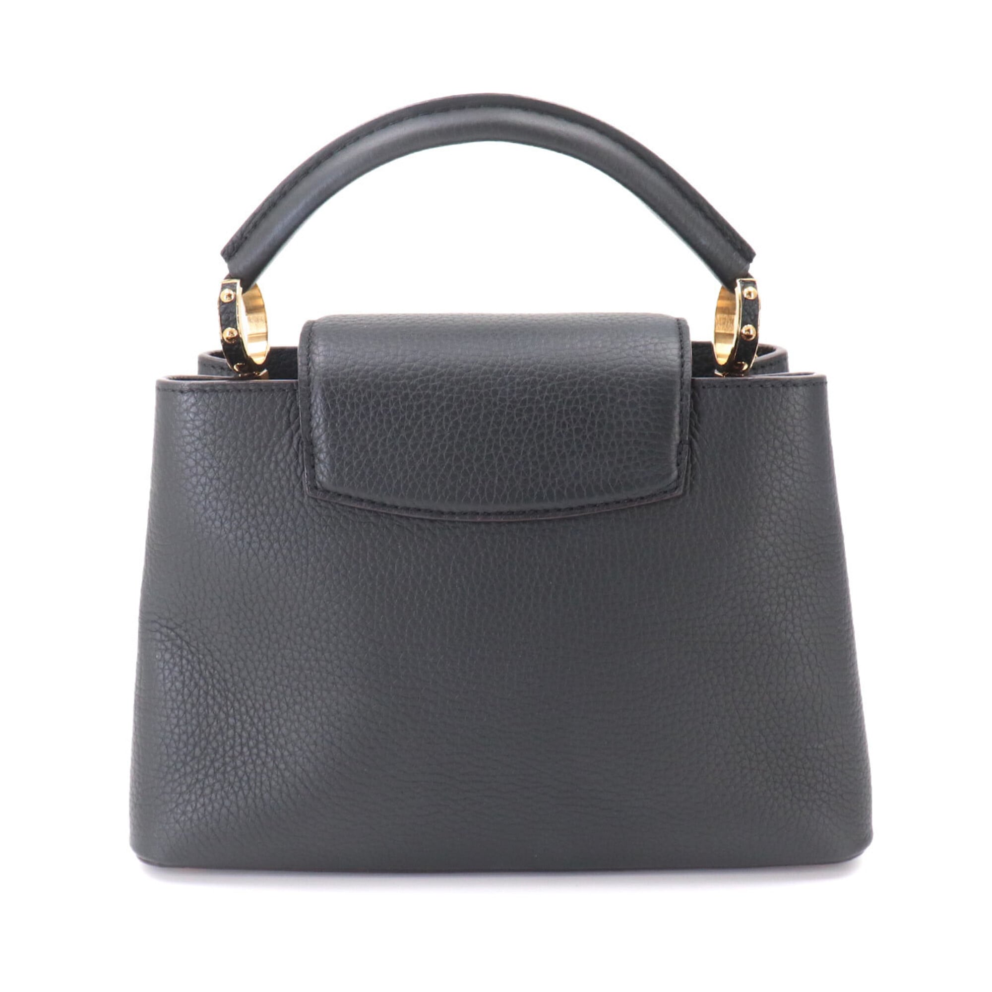 Louis Vuitton Capucines BB 2-way Hand/Shoulder Handbag, Taurillon Leather, Black, M94755 RFID — Like New