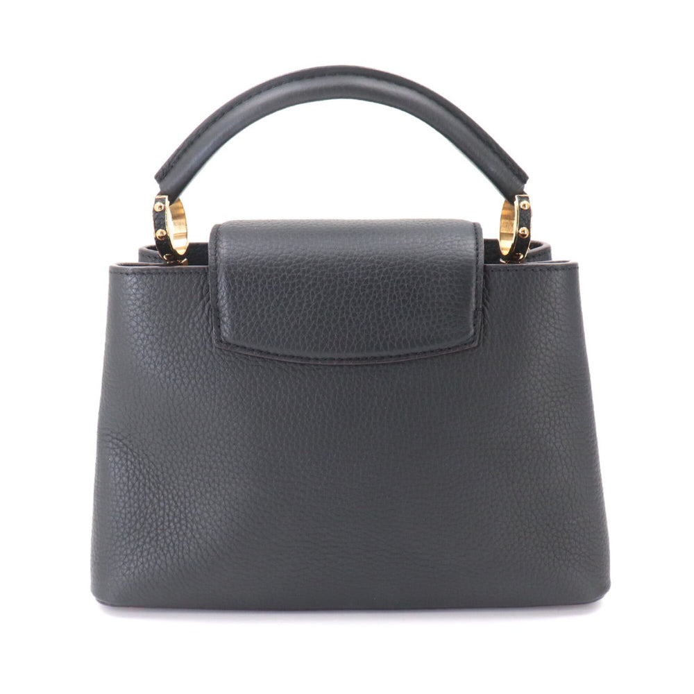Louis Vuitton Capucines BB 2-way Hand/Shoulder Handbag, Taurillon Leather, Black, M94755 RFID — Like New