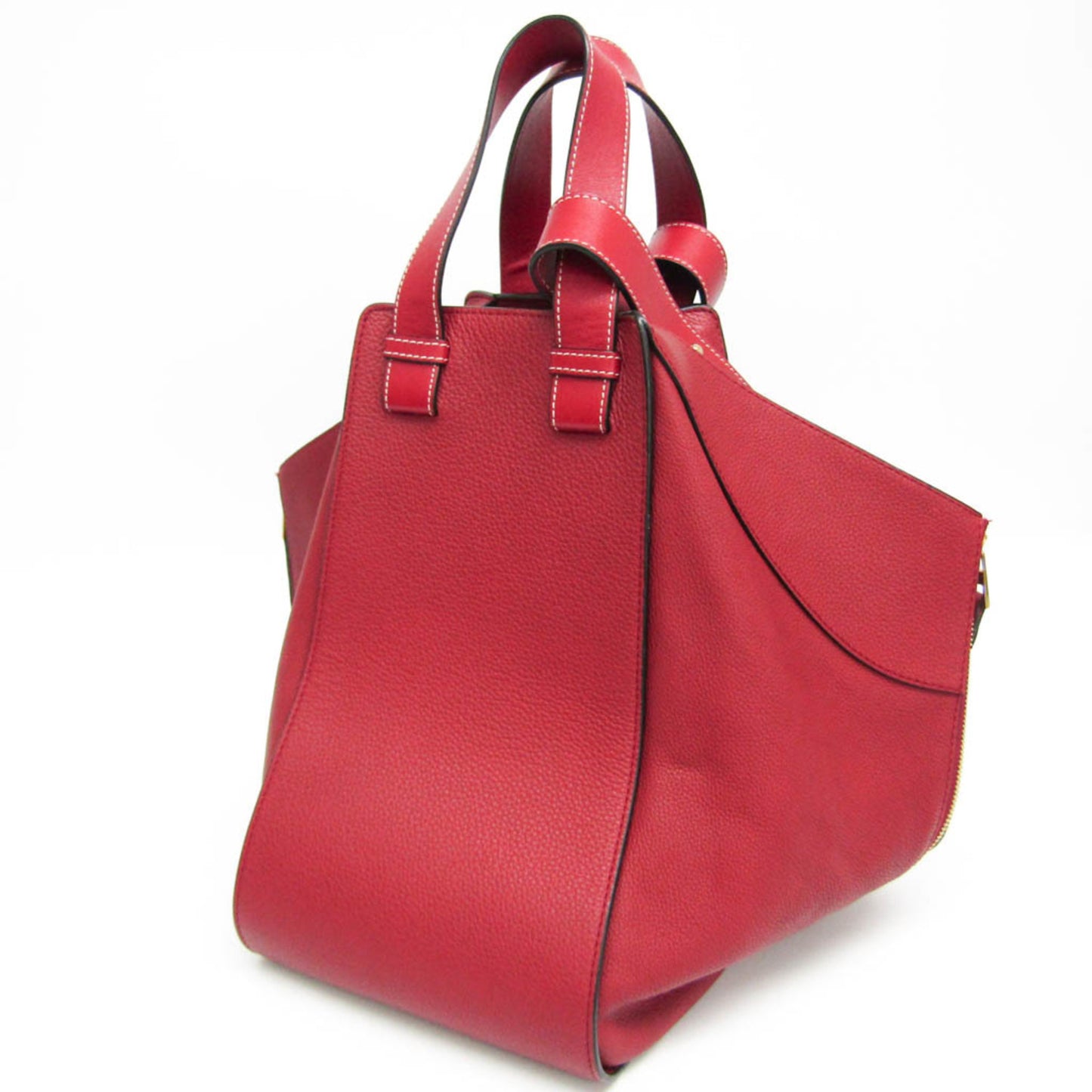 Loewe Hammock Medium Women's Leather Handbag,Shoulder Bag Red Color