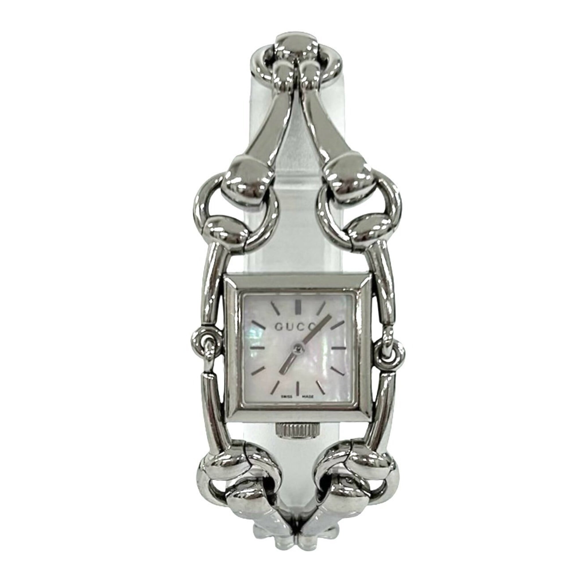 GUCCI Signoria Stainless Steel Quartz Wristwatch, Silver, 34731 — Good