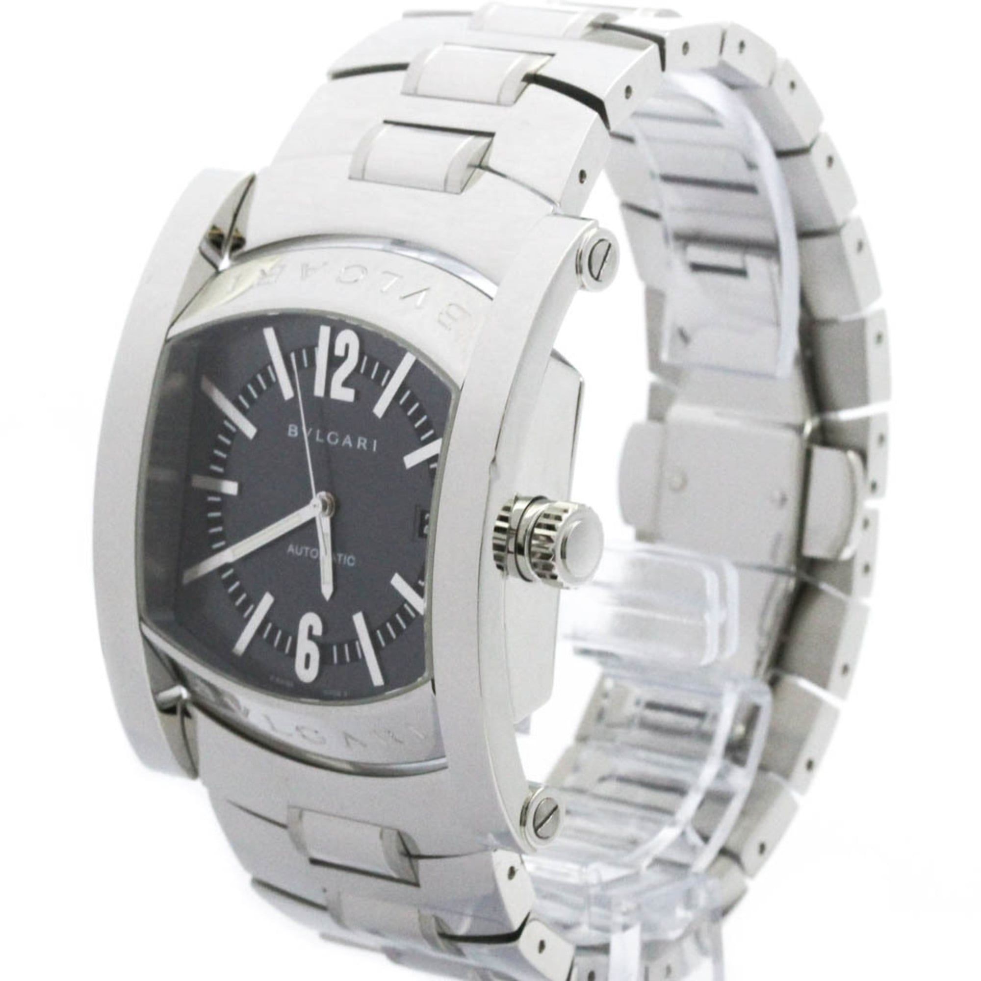 BVLGARI Assioma Stainless Steel Automatic Mens Watch AA48S Polished — Very Good