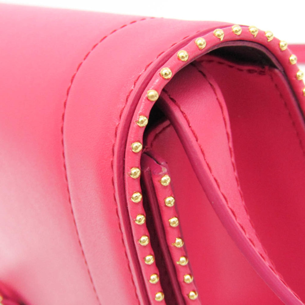Salvatore Ferragamo Vara FZ-21 O001 Women's Leather Shoulder Bag Pink — Like New
