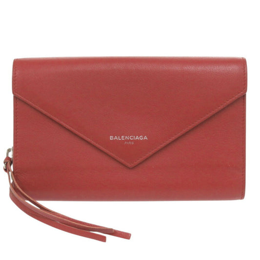 Balenciaga 371661 Calf Leather Red Long Wallet 1553BALENCIAGA