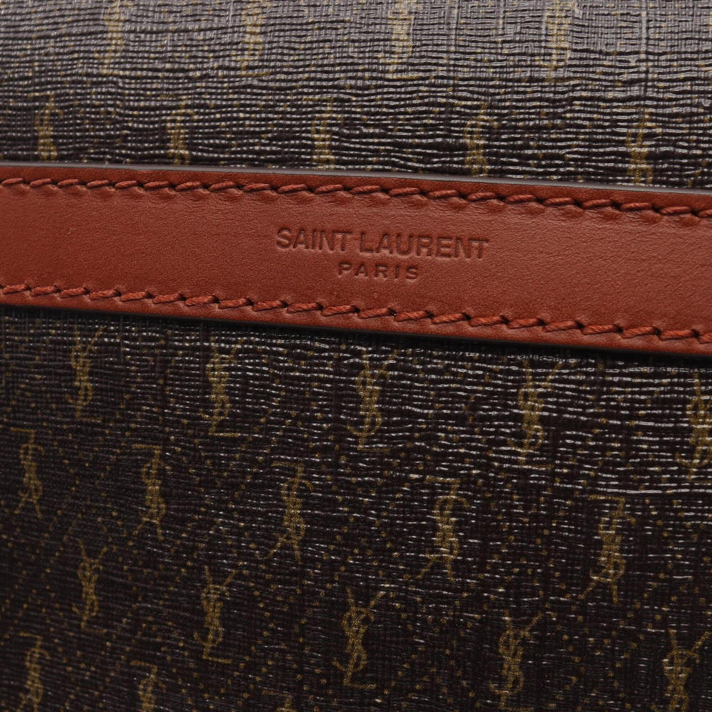 Yves Saint Laurent Saint Laurent Paris Monogram Camera Bag, Shoulder Handbag, Coated Canvas, Leather, Women's, Brown, 669957 — New - Store Return
