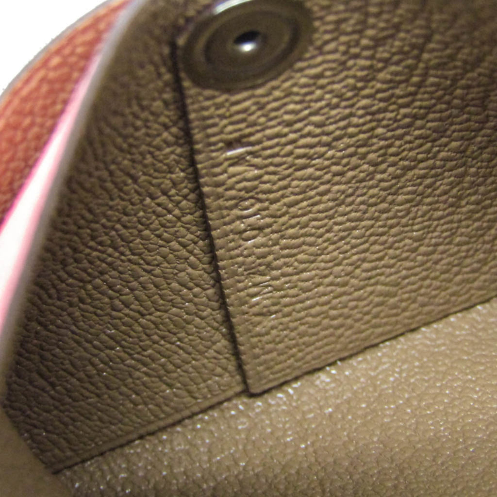 Hermes Bastia Verso Men,Women Chevre Leather Coin Purse/coin Case Beige,Pink