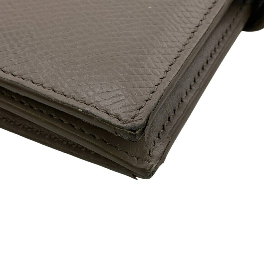 CELINE Medium Strap Bi-fold Wallet Beige Women's