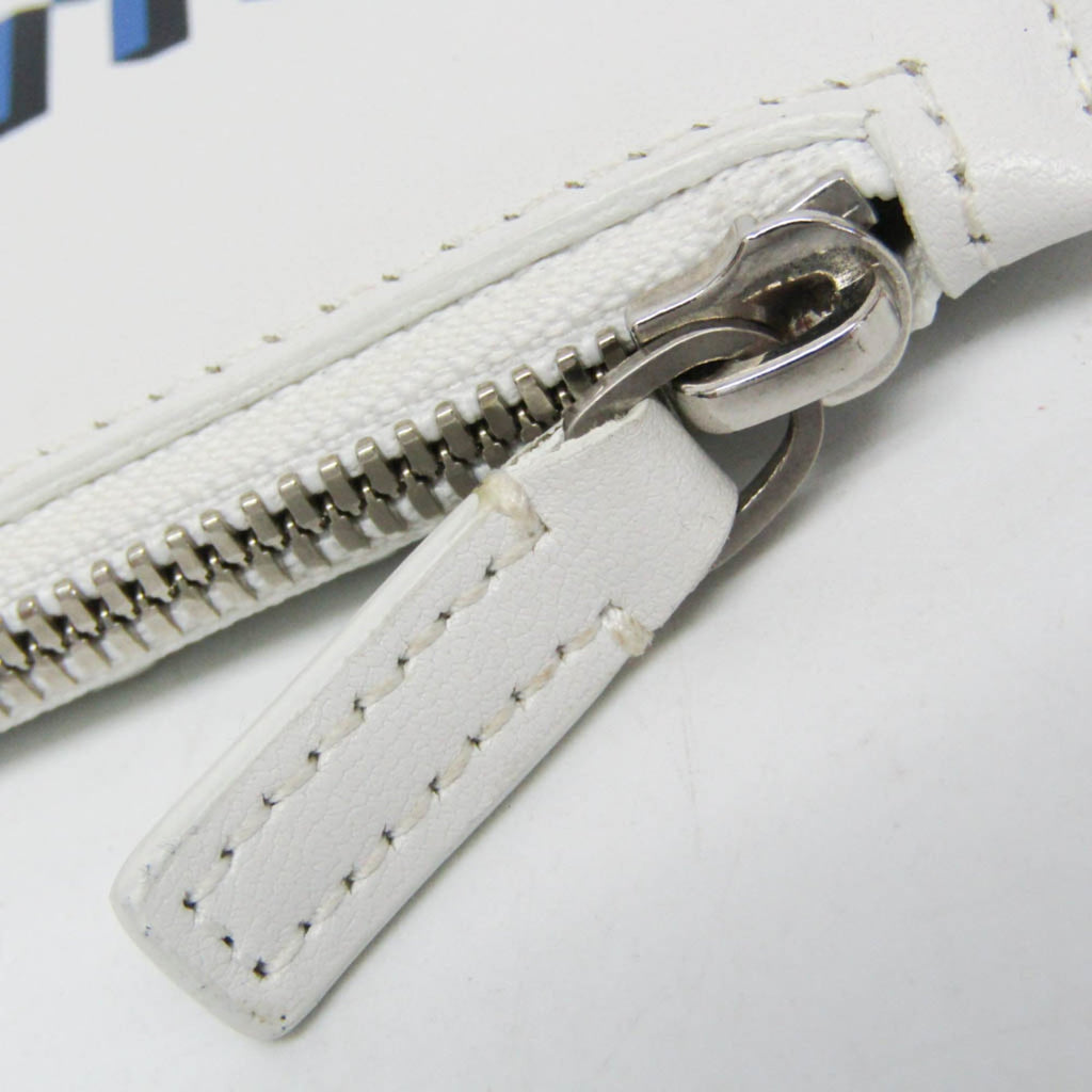 Balenciaga Coin Card Holder 594548 Men,Women Leather Coin Purse/coin Case White