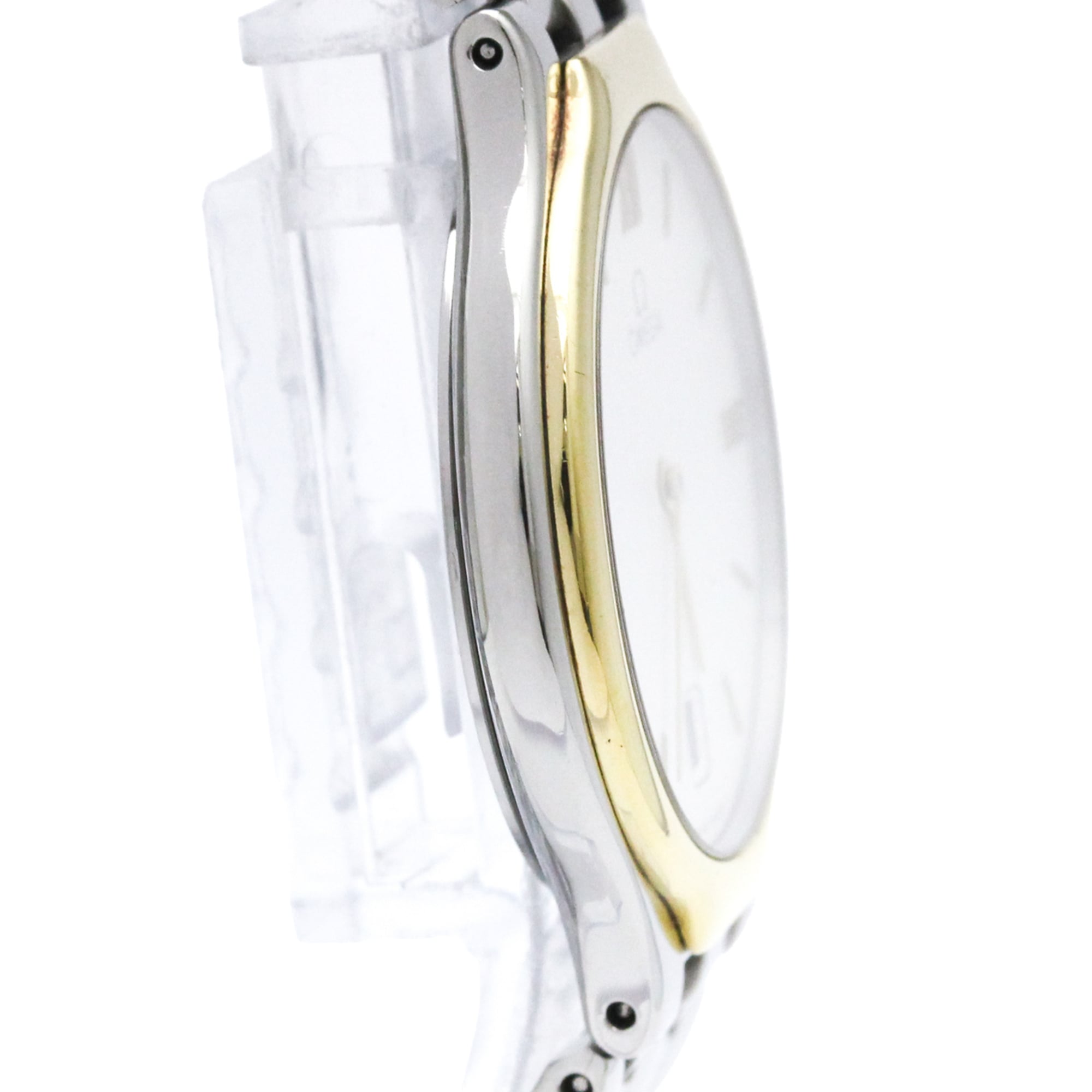 OMEGA De Ville Symbol K18 Gold Steel Quartz Mens Watch 196.0316 Polished — Very Good