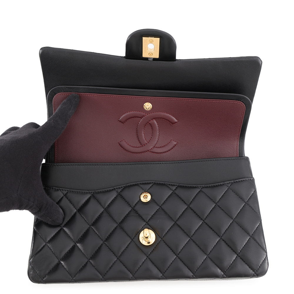 Chanel Chain Shoulder Bag Matelasse 25 Coco Mark Lambskin Double A01112 CHANEL Handbag Women's — Like New