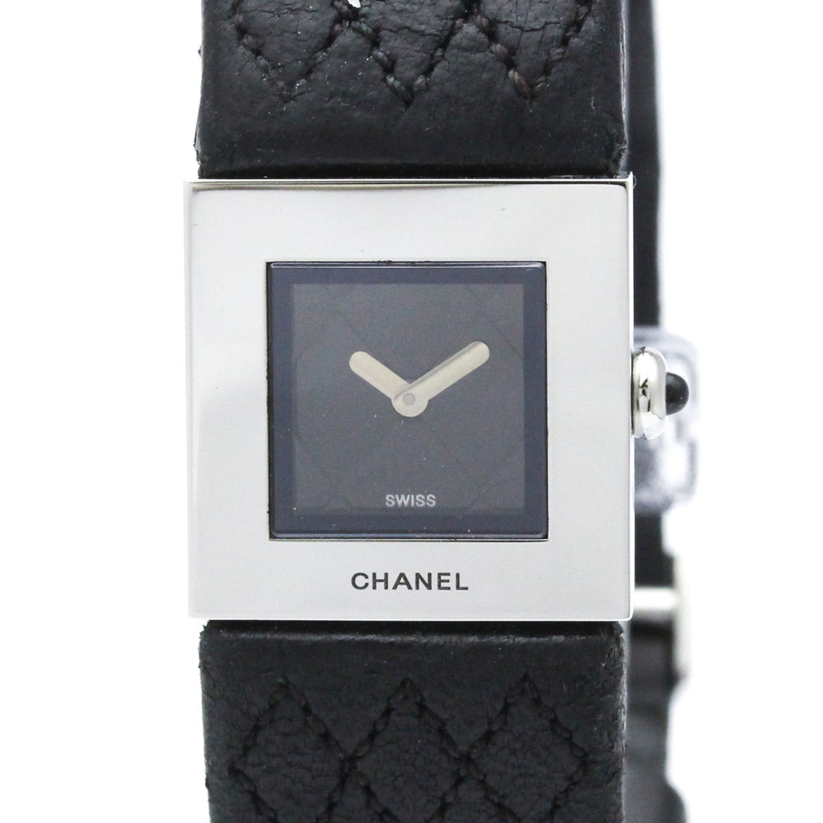 CHANEL Matelasse Stainless Steel Quartz Ladies Watch Polished — Very Good