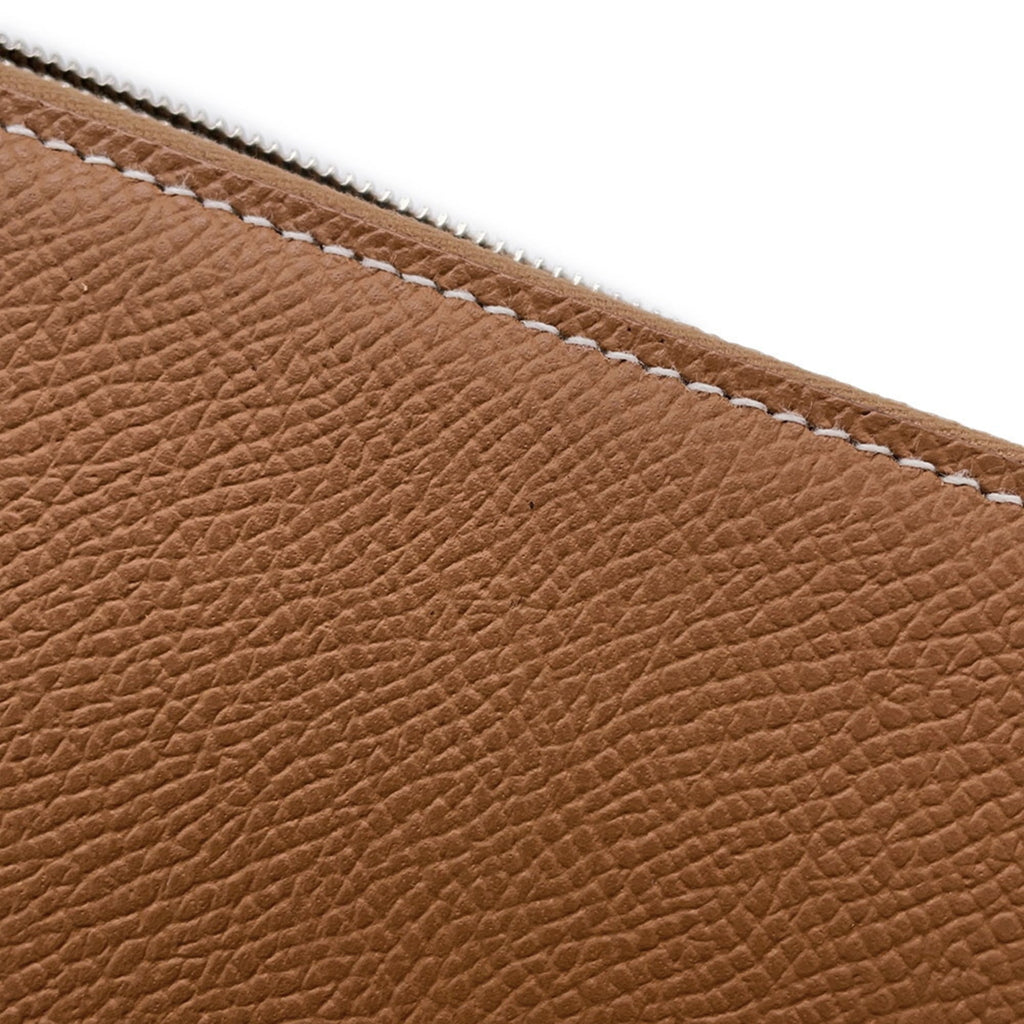Hermes Hermès Azap Long Silkin Gold Wallet/Epson B Stamp Wallet