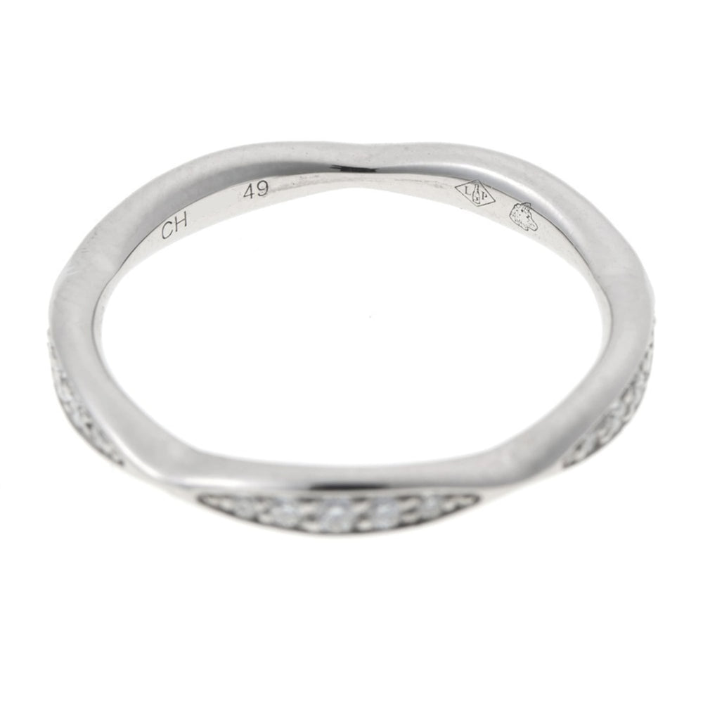 Chanel Camellia Collection Eternity Ring, Full Diamond, Pt950 Platinum, Size #9 — Like New