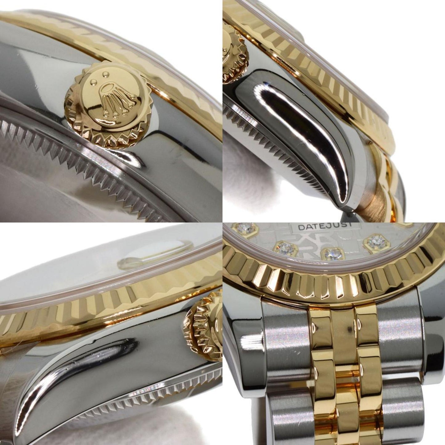 Rolex 179173G Datejust 10P Diamond Watch Stainless Steel SSxK18YG Ladies ROLEX