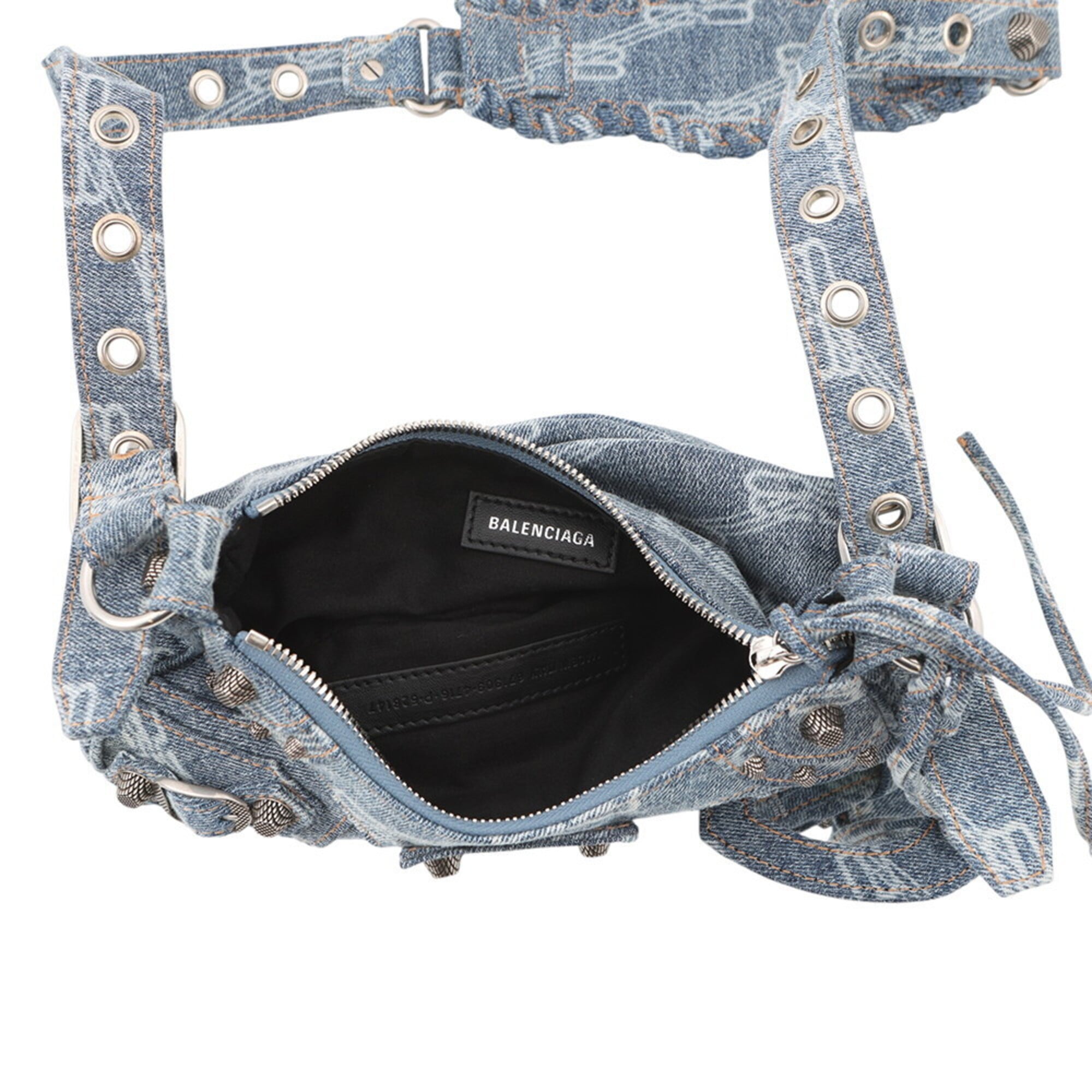 Balenciaga shoulder bag Le Cagole XS denim 671309 BALENCIAGA handbag women's — Like New