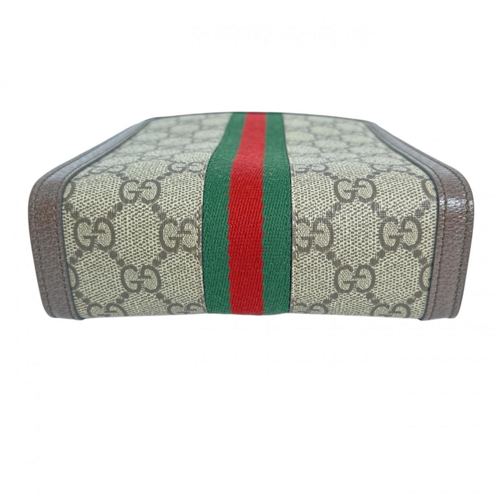GUCCI Shoulder Bag GG Supreme Ophidia Canvas 772317 Beige — Like New