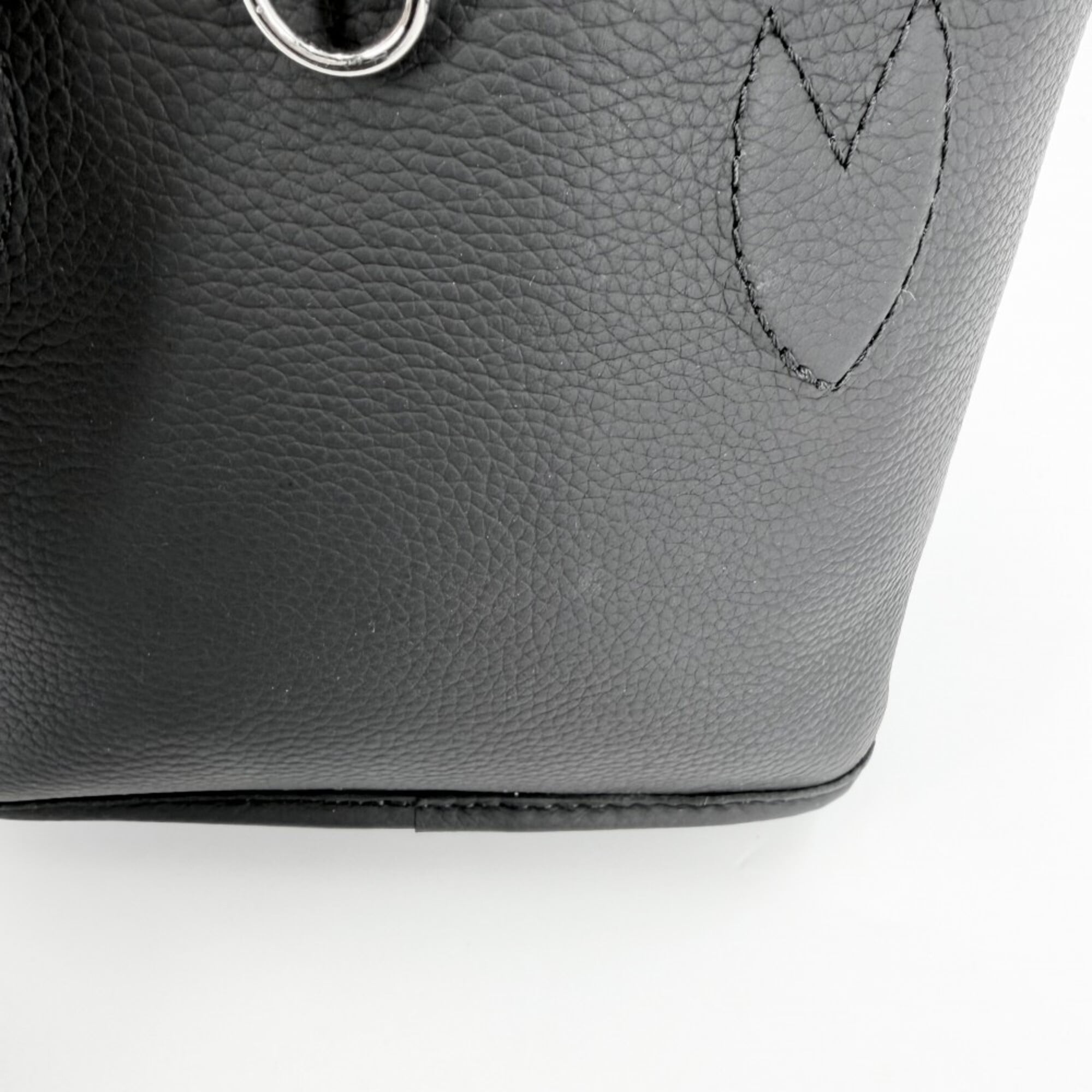 Louis Vuitton Women's Monogram Eclipse Neverfull Inside Out BB Handbag/Shoulder Bag, Reversible, Black, Silver Hardware, M15210 — Like New