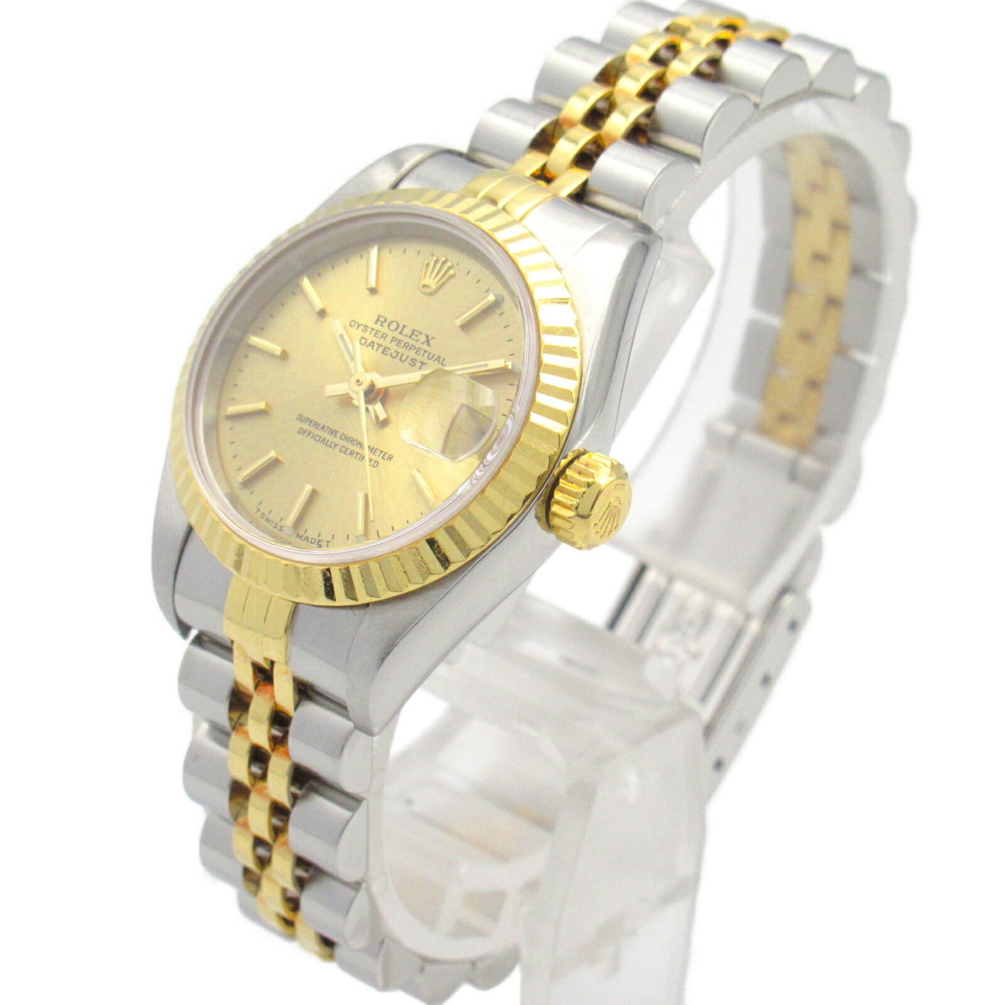 Rolex ROLEX Datejust X Series Watch 18K (Yellow Gold) Stainless Steel Ladies Gold CH BA 79173