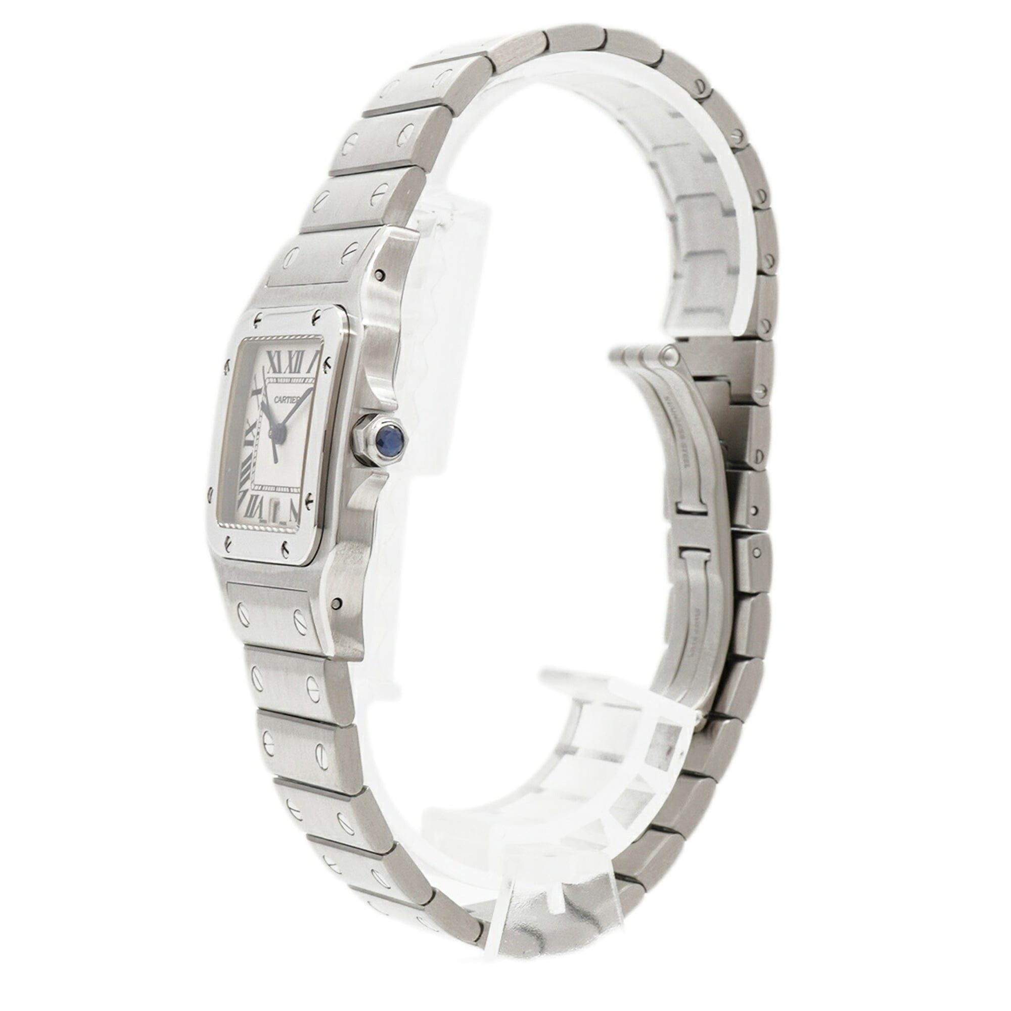 Cartier Santos Galbee LM W20060D6 Ivory Dial Men's Watch — Very Good