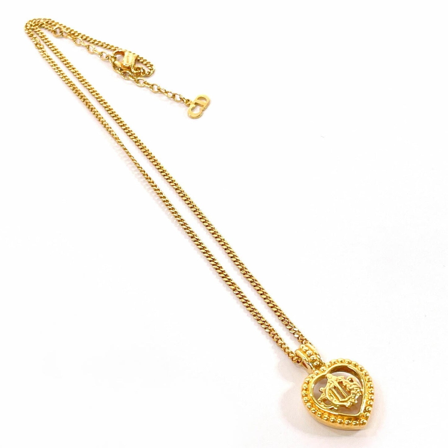 Christian Dior Heart Necklace in Gold for Women